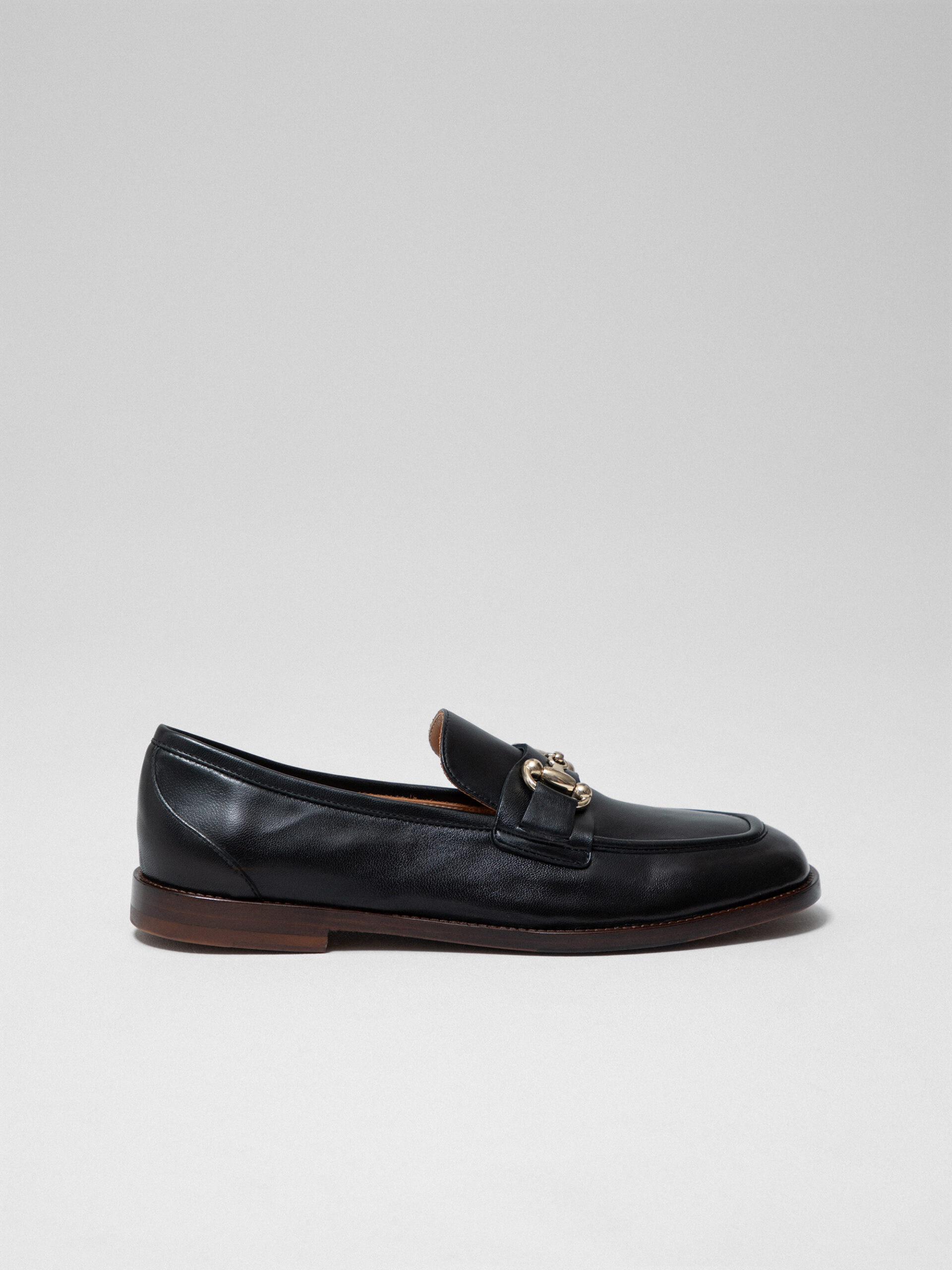 LA BOTTEGA DI LISA Loafer aus Nappaleder Damen (GLAMOUR NERO F4)
