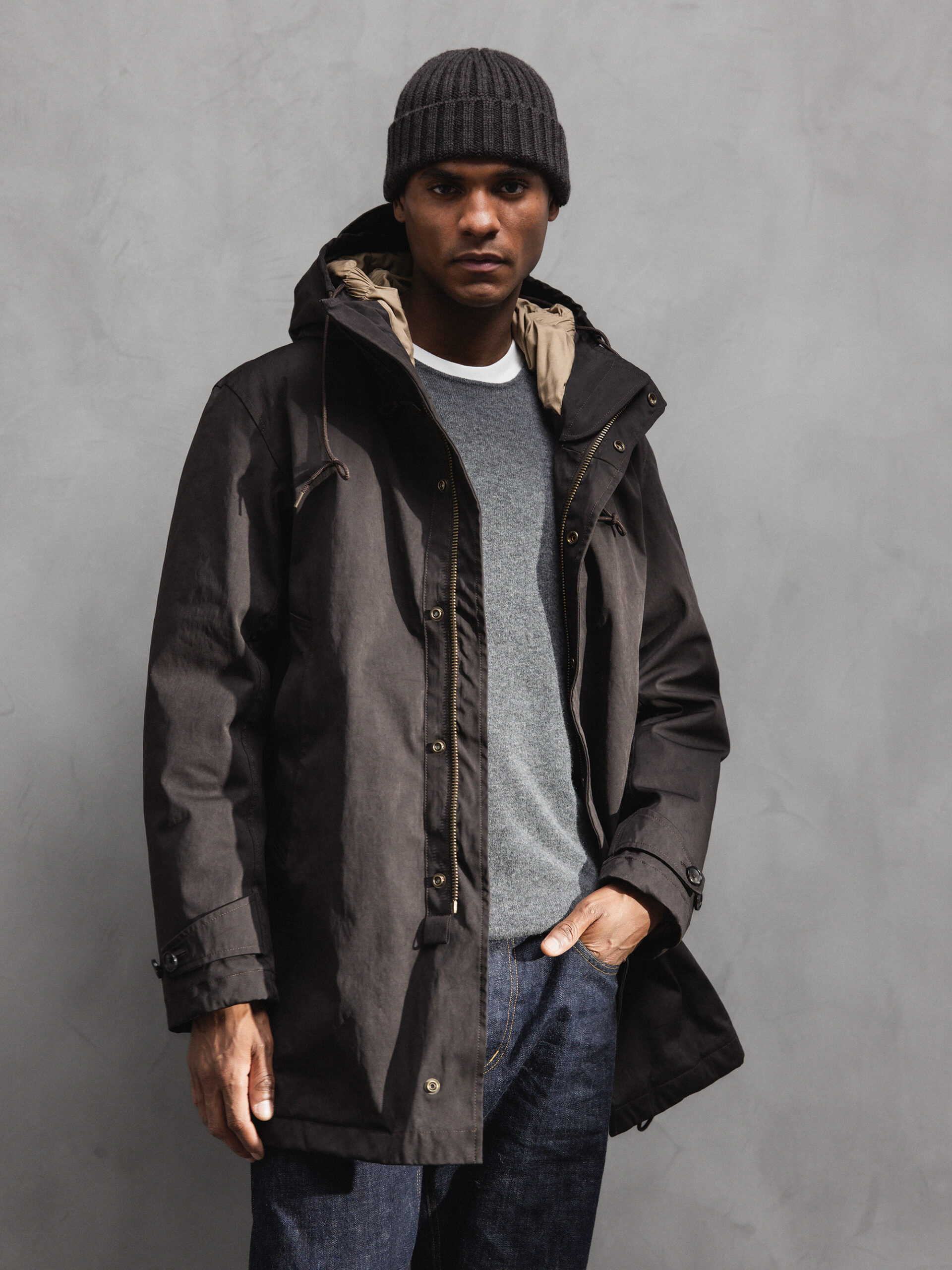 TEN C Daunenparka Herren (383 TURKISH CAFFEE)