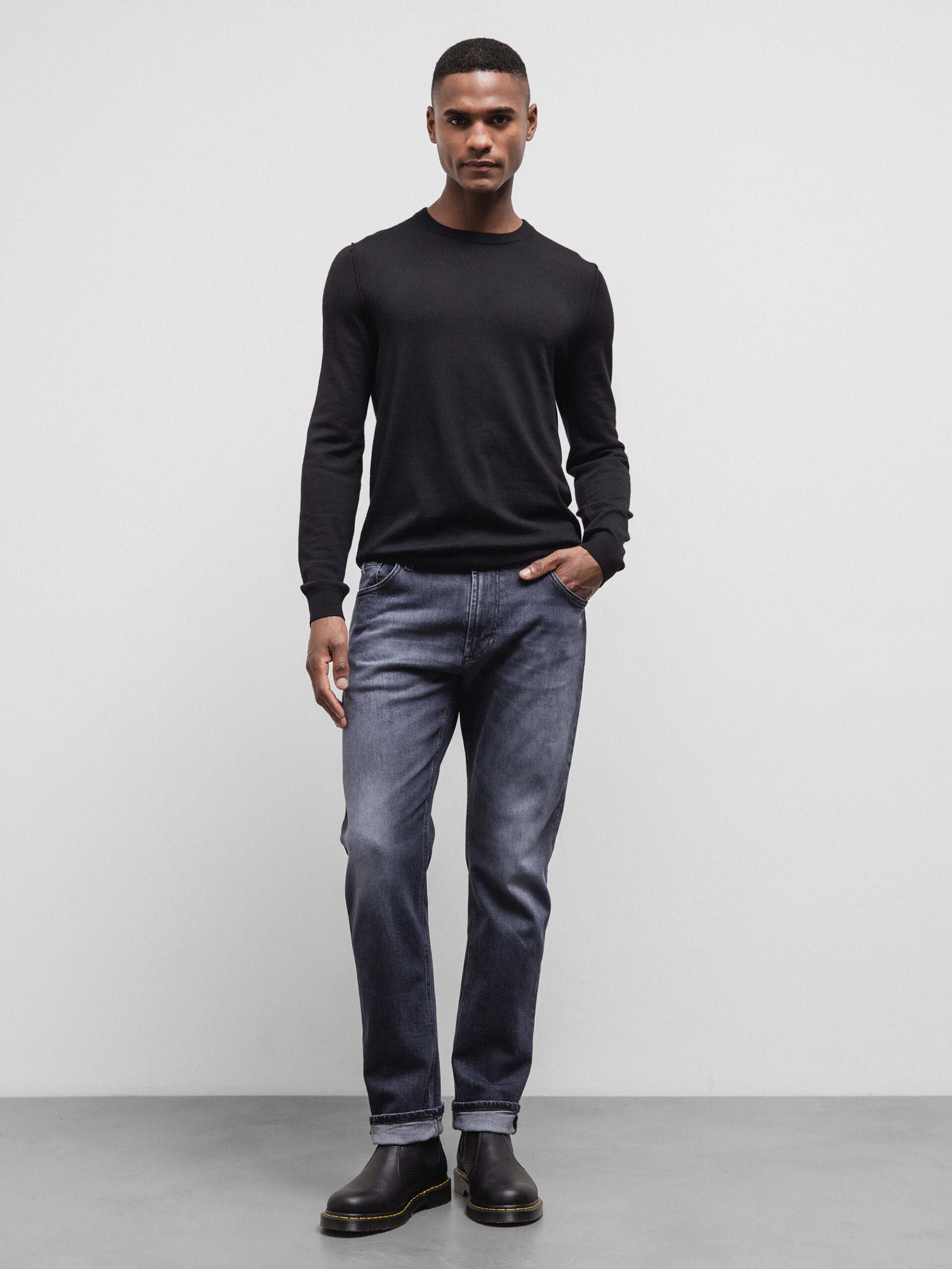 THE NIM Regular Fit Jeans Herren (W32A GBL GREY STONE)