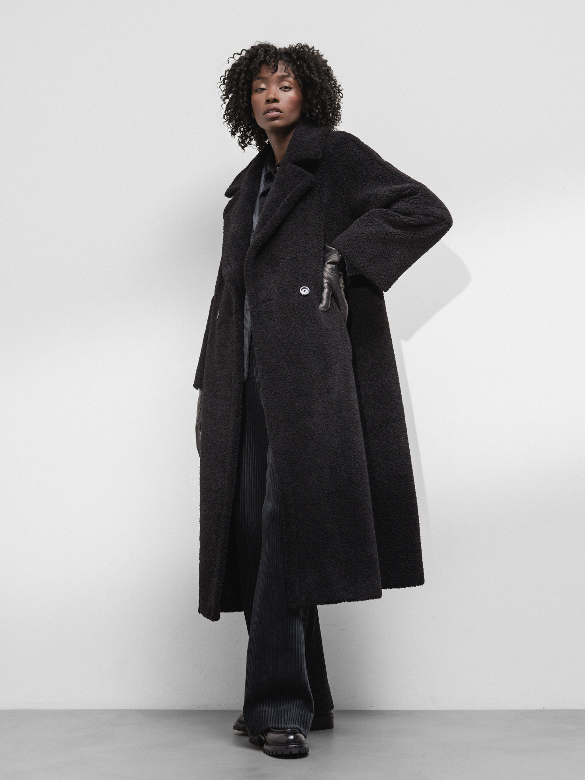 HERNO Langer Teddy-Mantel Damen (9300 SZ)