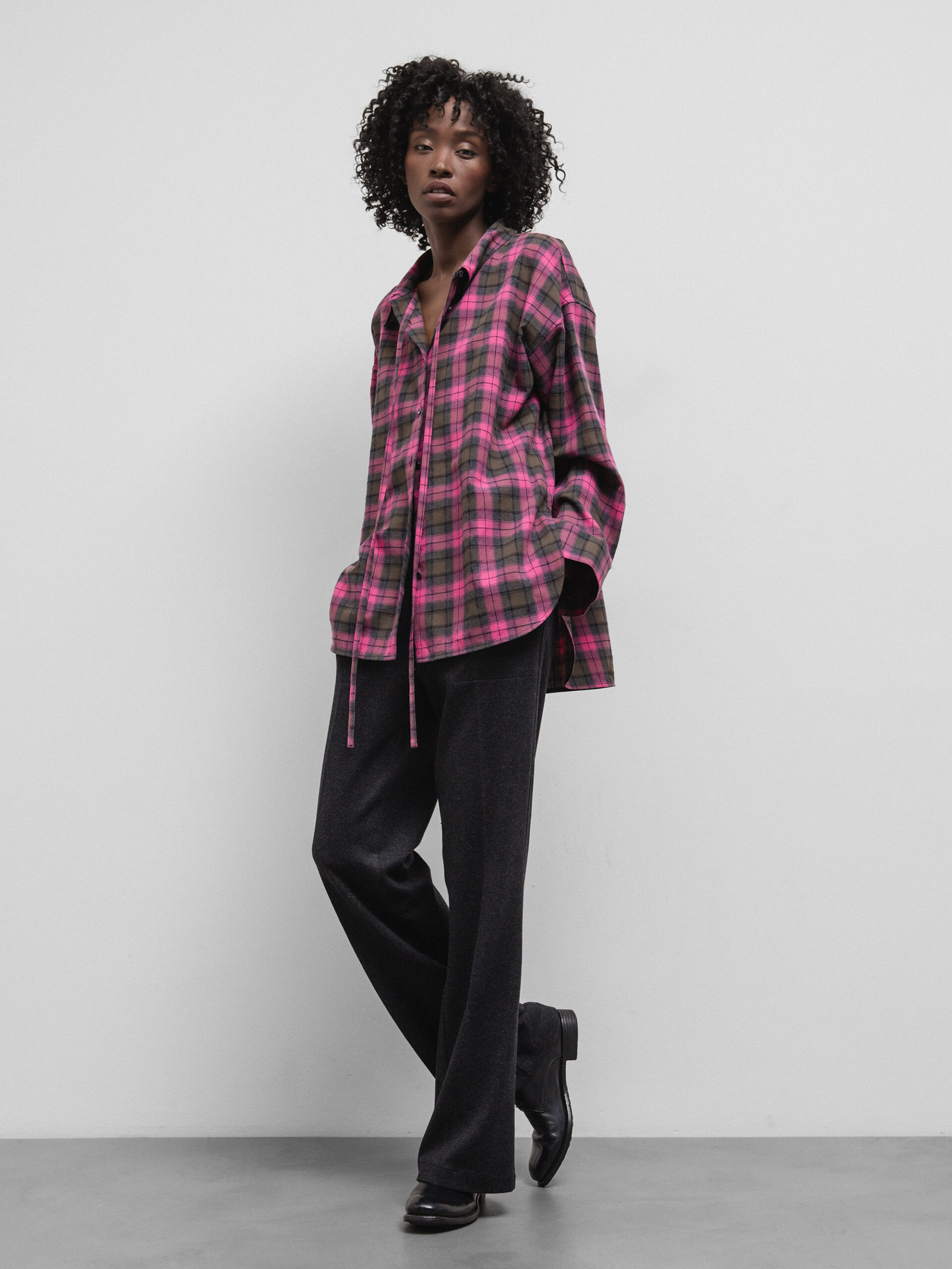 CAMBIO Hose aus Baumwolle Damen (098 ANTHRA)