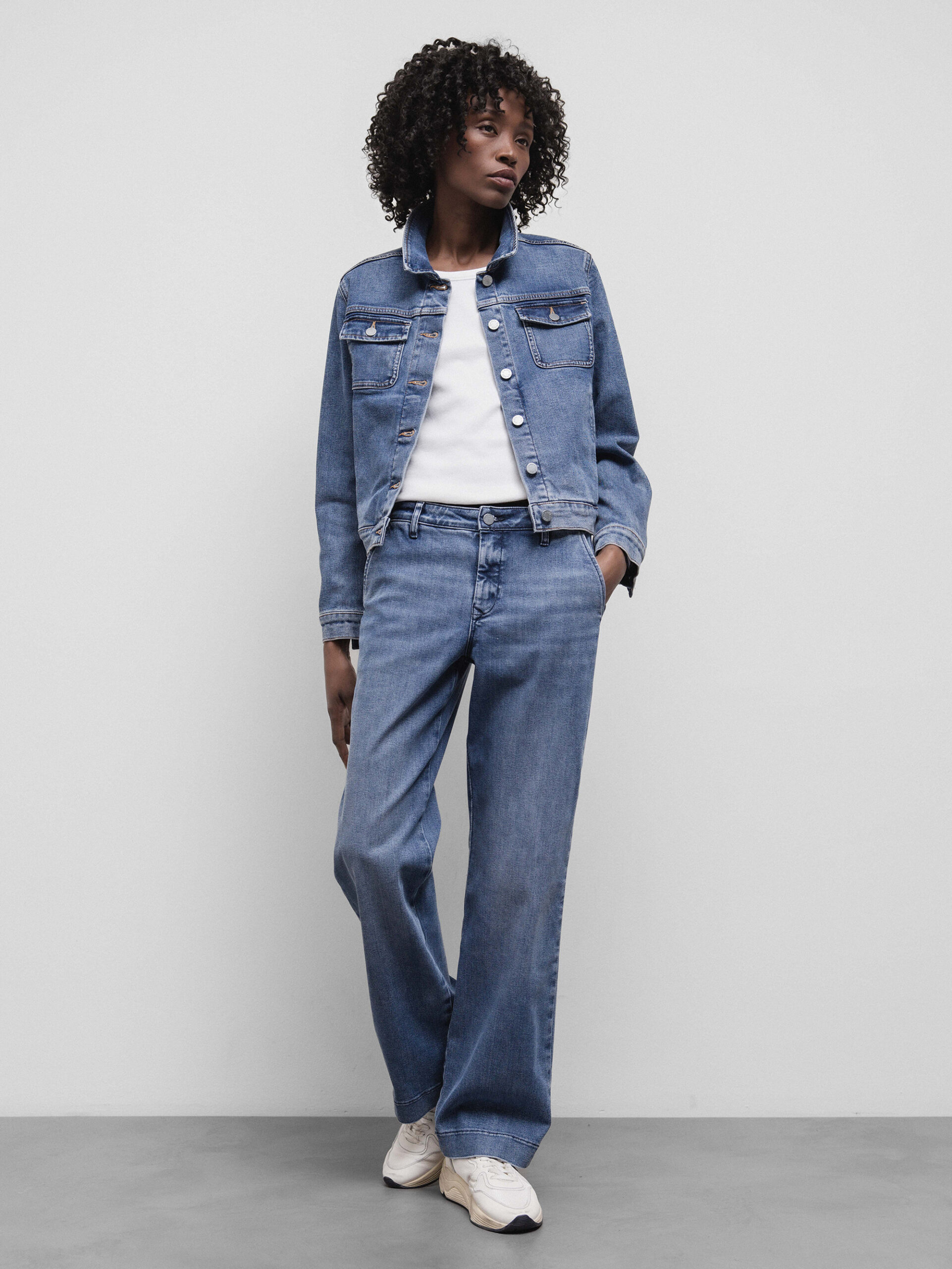 DAWN Flared Jeans Damen (201 MED BLUE)