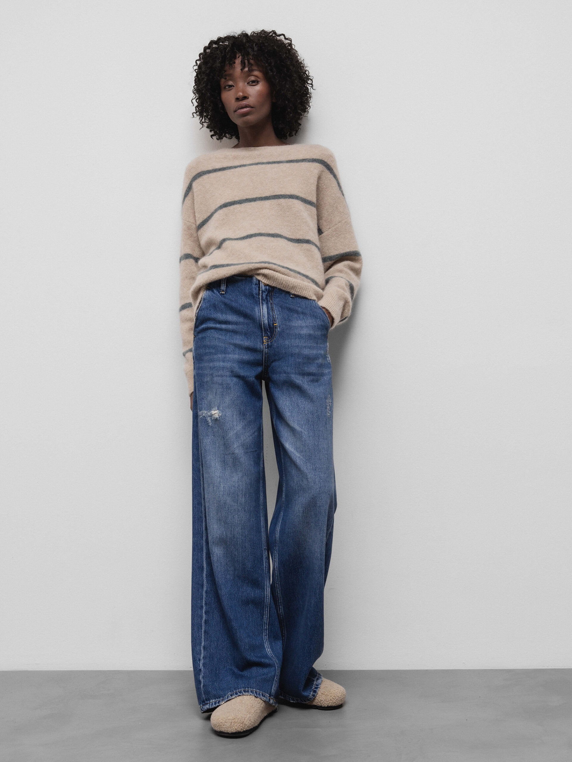 GOLDGARN DENIM Wide Leg Jeans Damen (1010 MED USED)