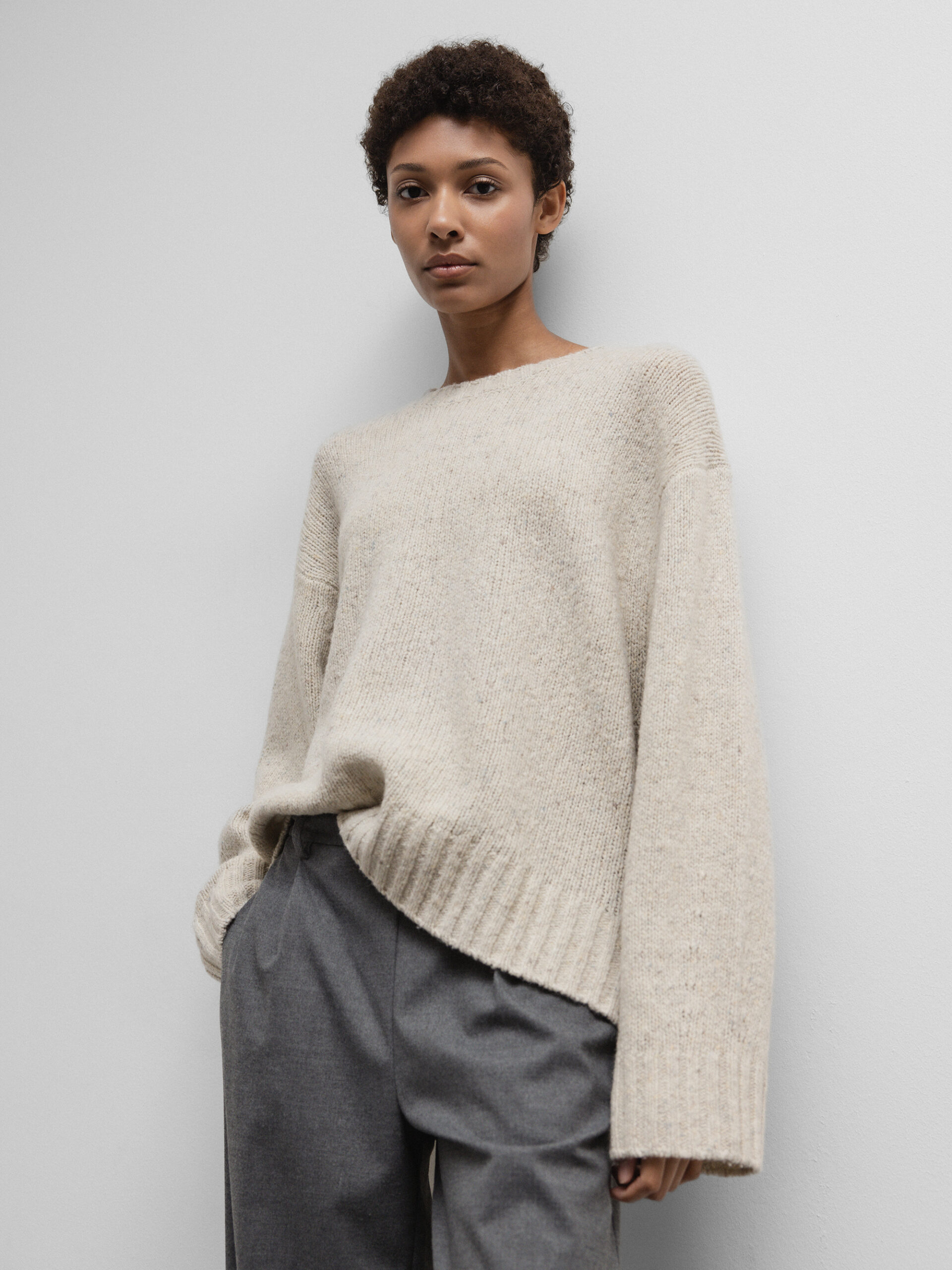 DANIELS Pullover aus Wolle Damen (NATUR TF DE145)