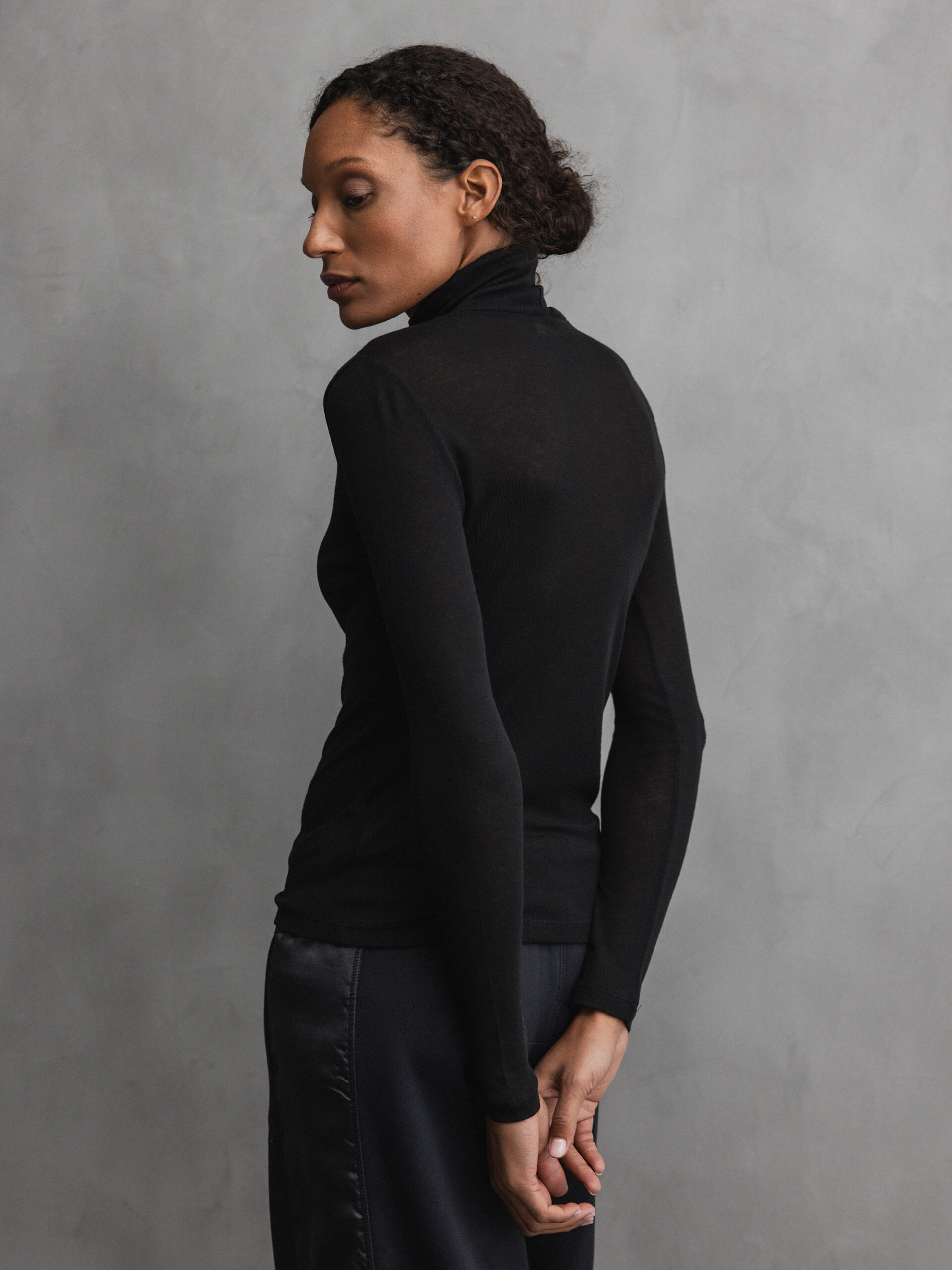 DRYKORN Rollkragenshirt Damen (1000 BLACK)