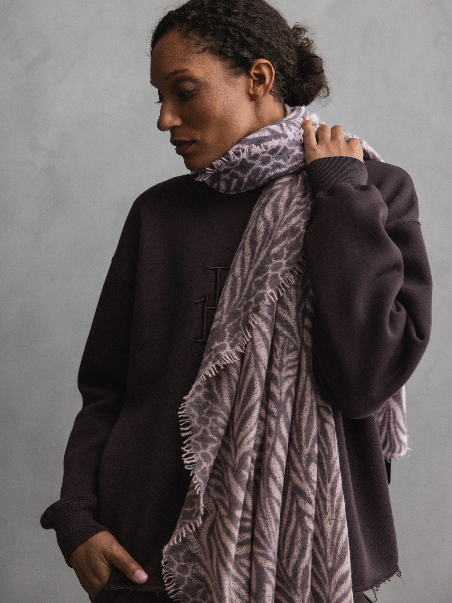 PUR SCHOEN Schal aus Cashmere Damen (6781 NOUGAT)