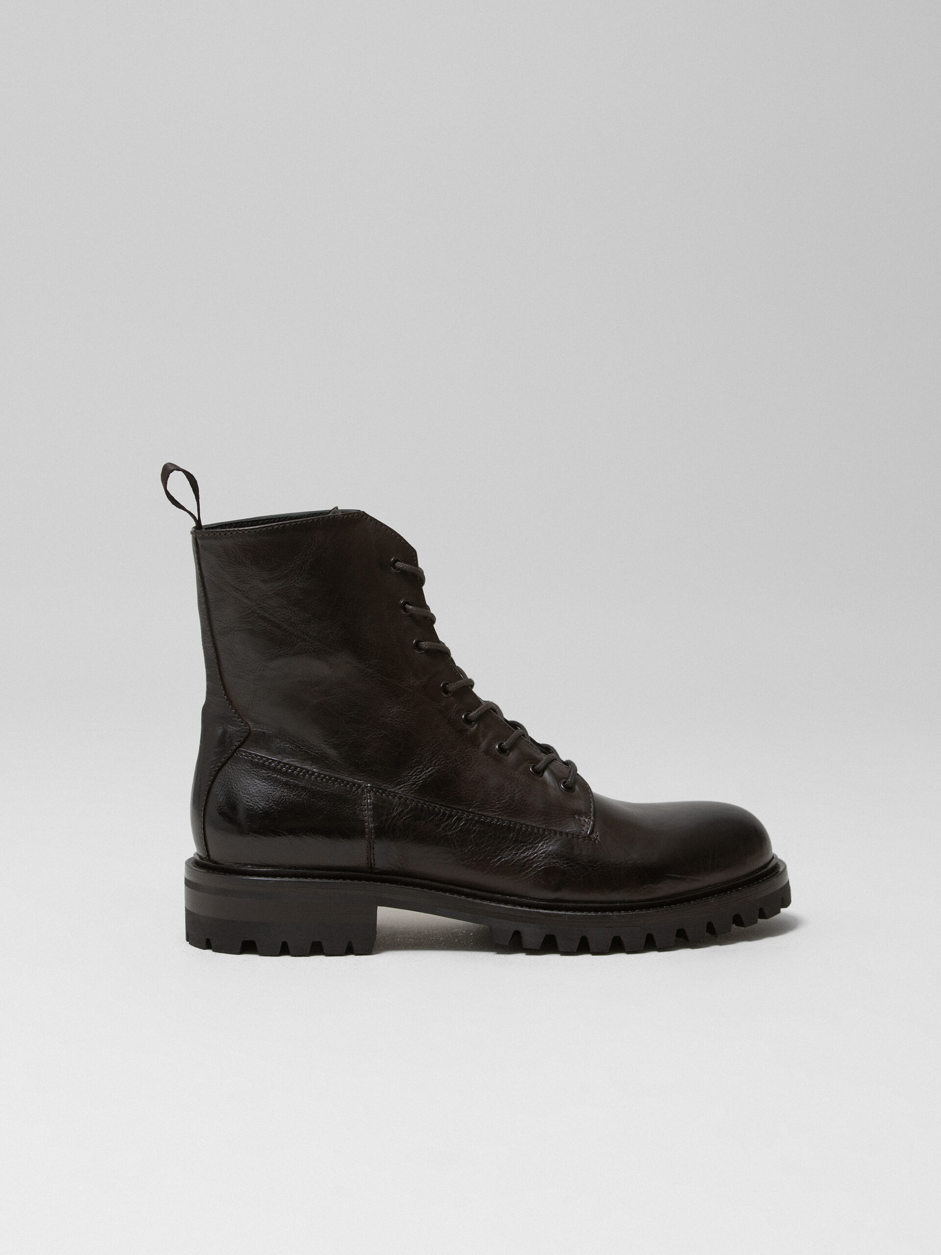 DUCANERO SRL Schnürstiefel aus Nappaleder Damen (CAFFE)
