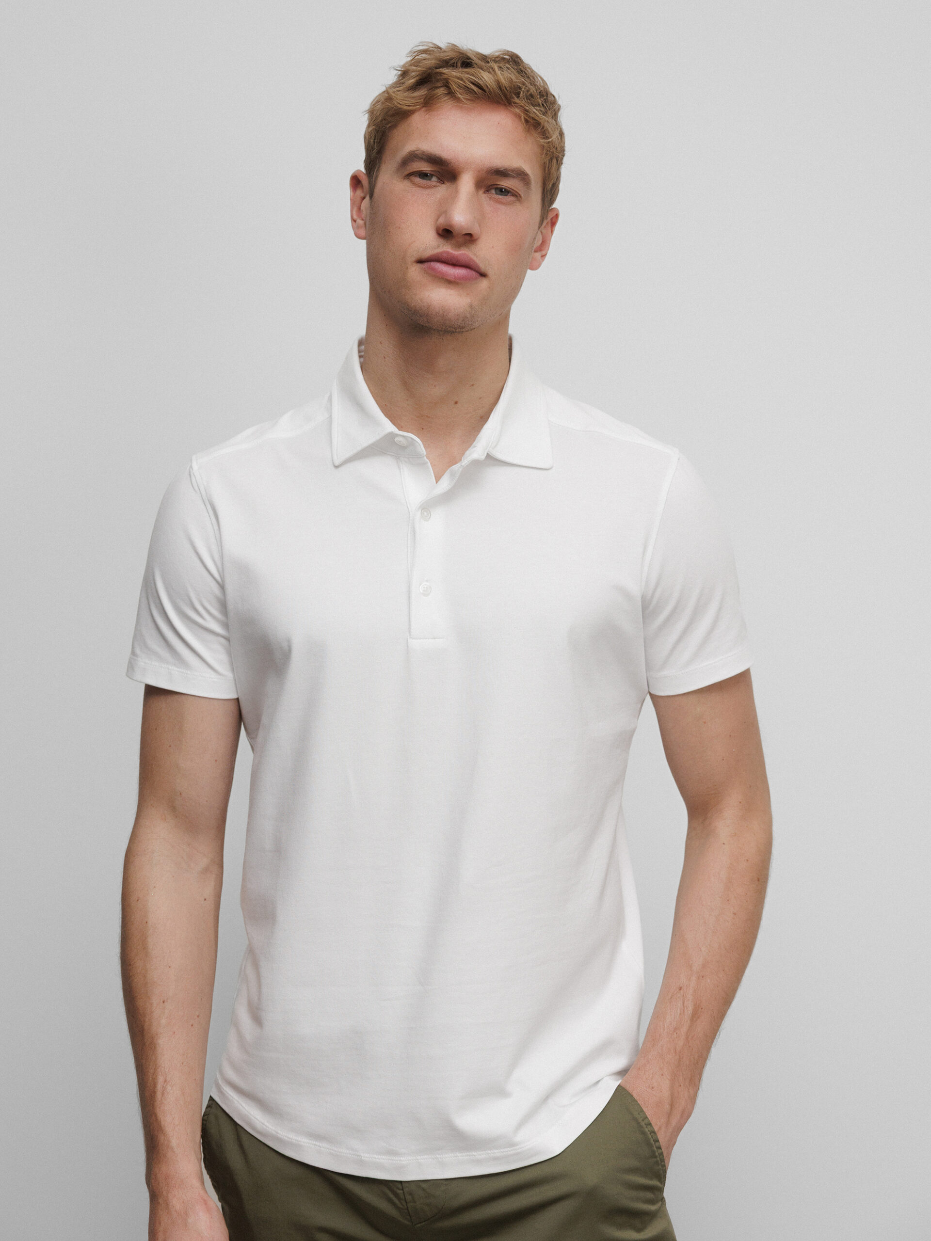 DANIELS Kurzarm- Poloshirt Herren (WEISS)