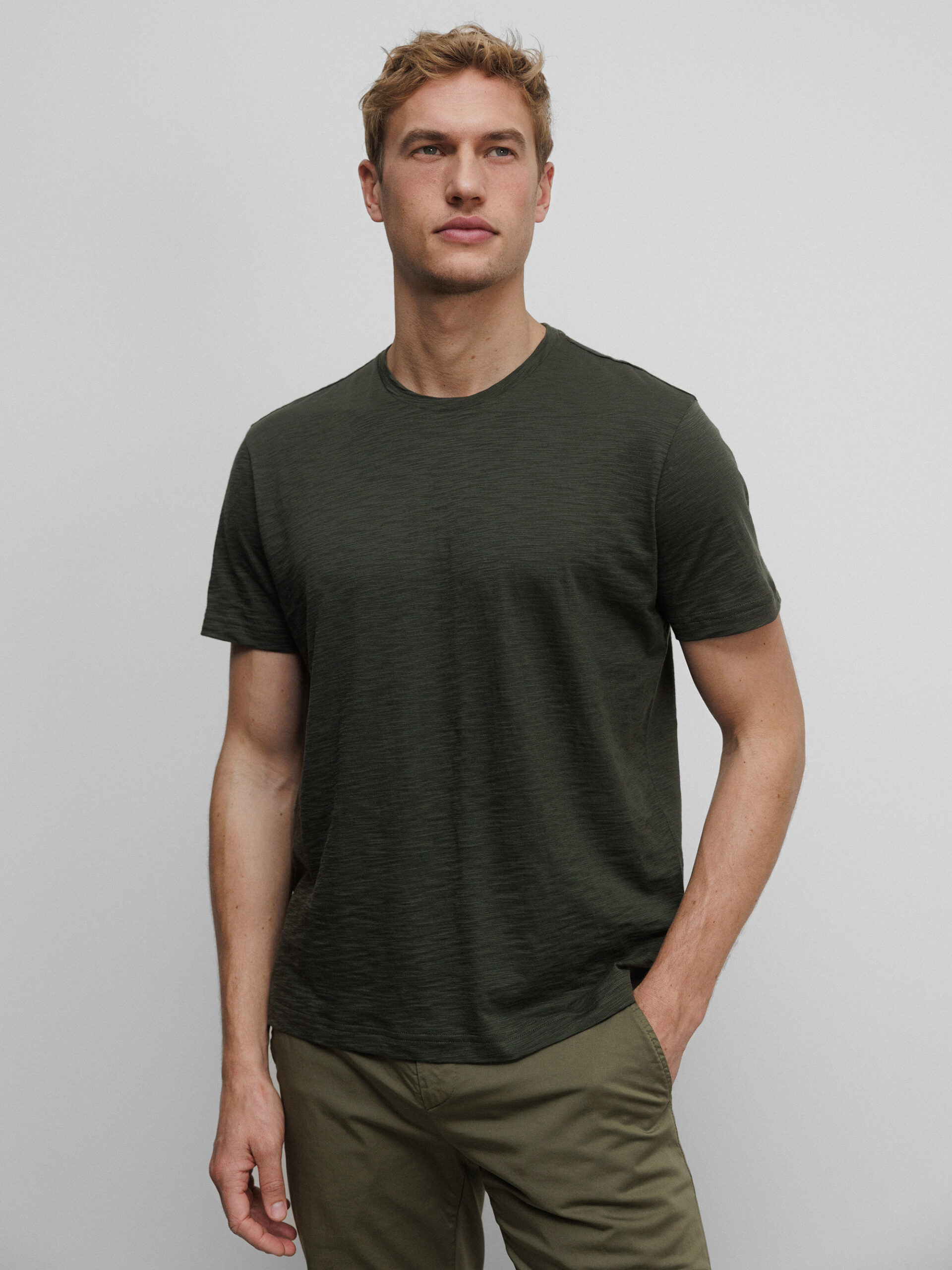 STEFAN BRANDT T-Shirt aus Baumwolle Herren (10850 D GRÜN)