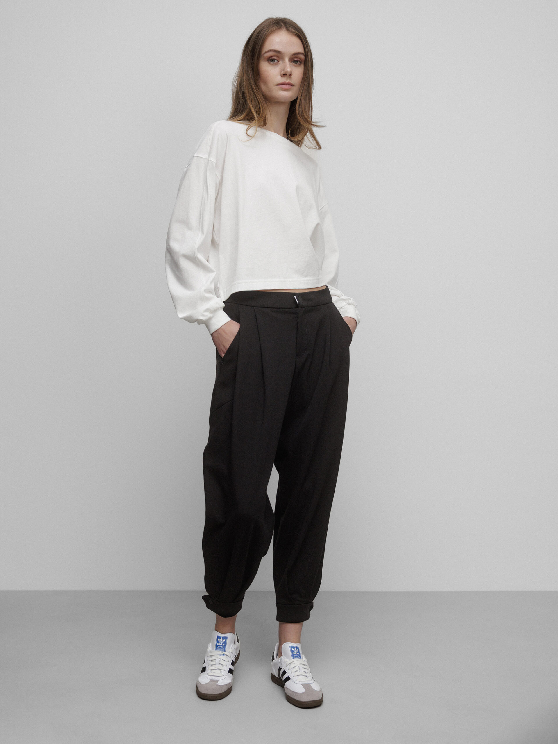 PNTS Cropped Hose Damen (02 BLACK)