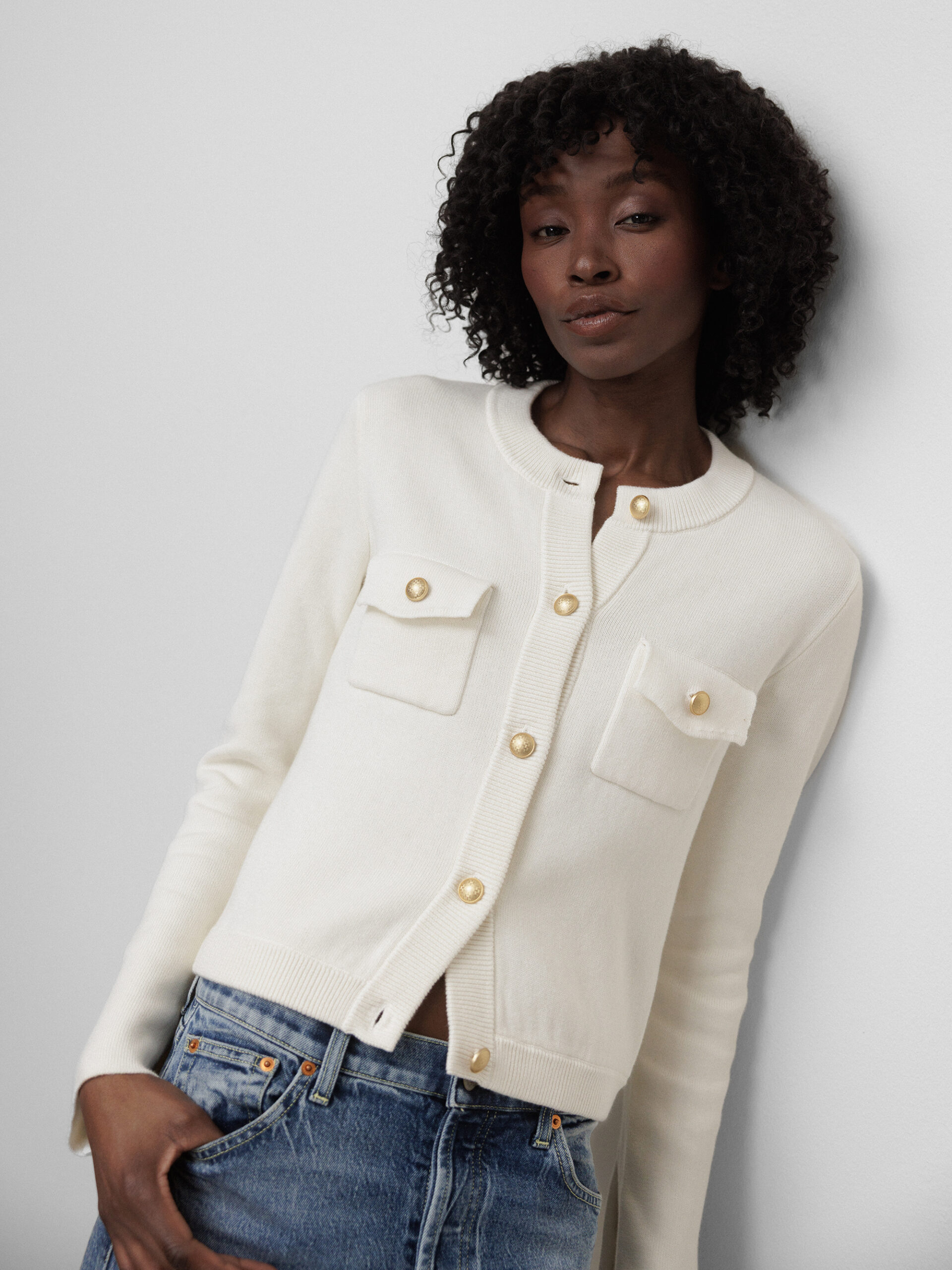 DANIELS Kurze Strickjacke Damen (OFF WHITE 211)
