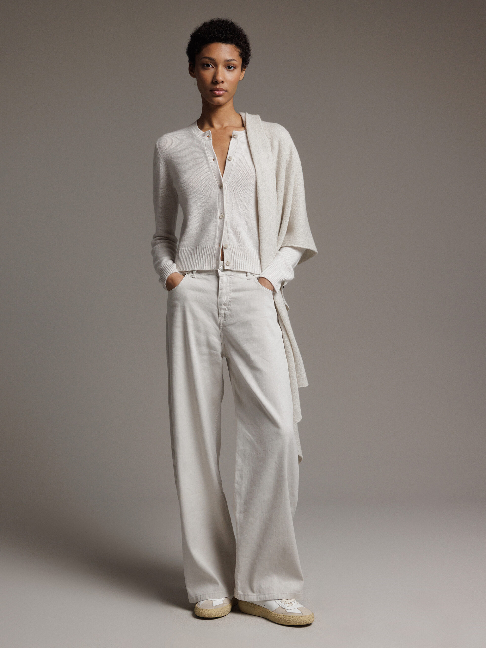 ALLUDE Strickjacke aus Cashmere Damen (40/80 SAND)