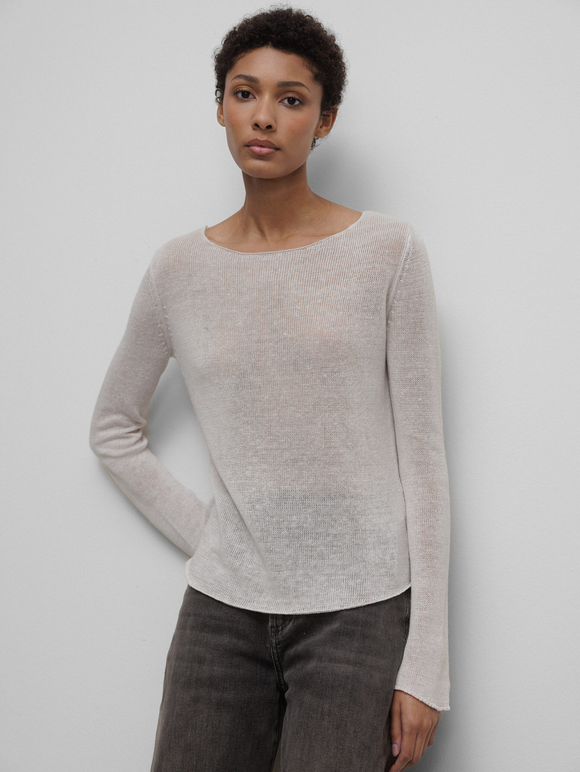 DANIELS Pullover aus Leinen Damen (BEIGE)