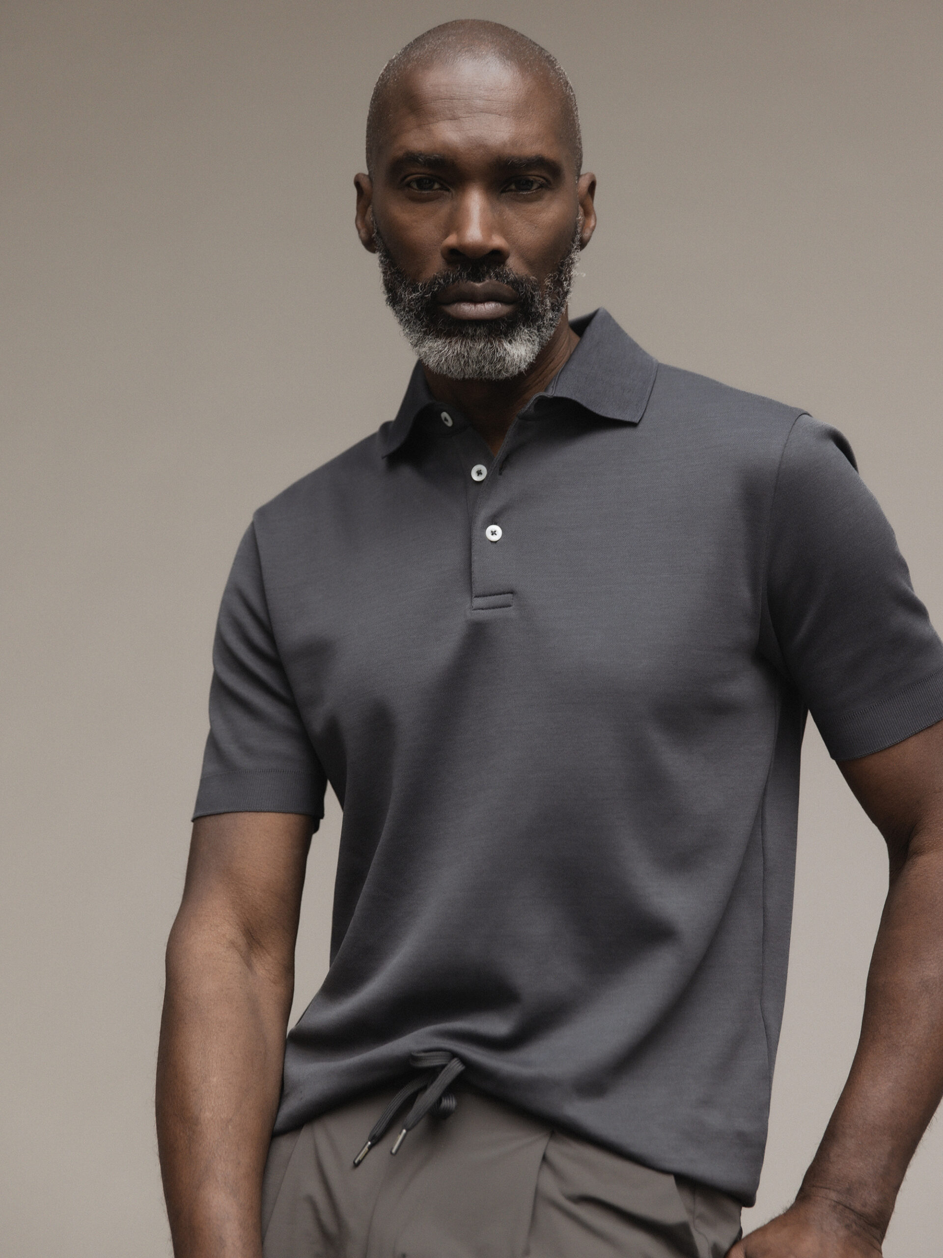 HERNO Poloshirt Herren (9460 ANTHRAZIT)