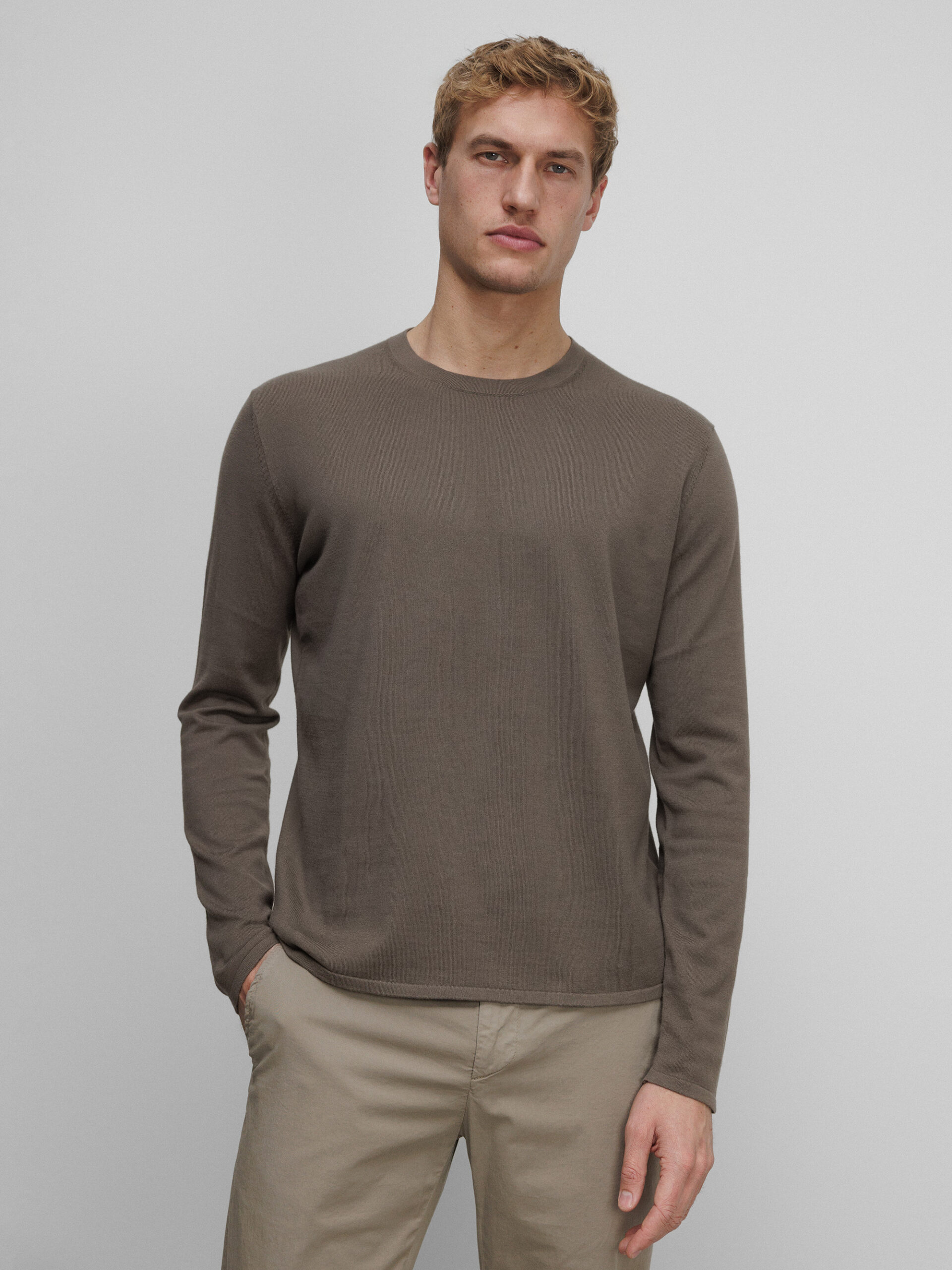 DANIELS Feinstrickpullover aus Pima-Baumwolle Herren (TAUPE)