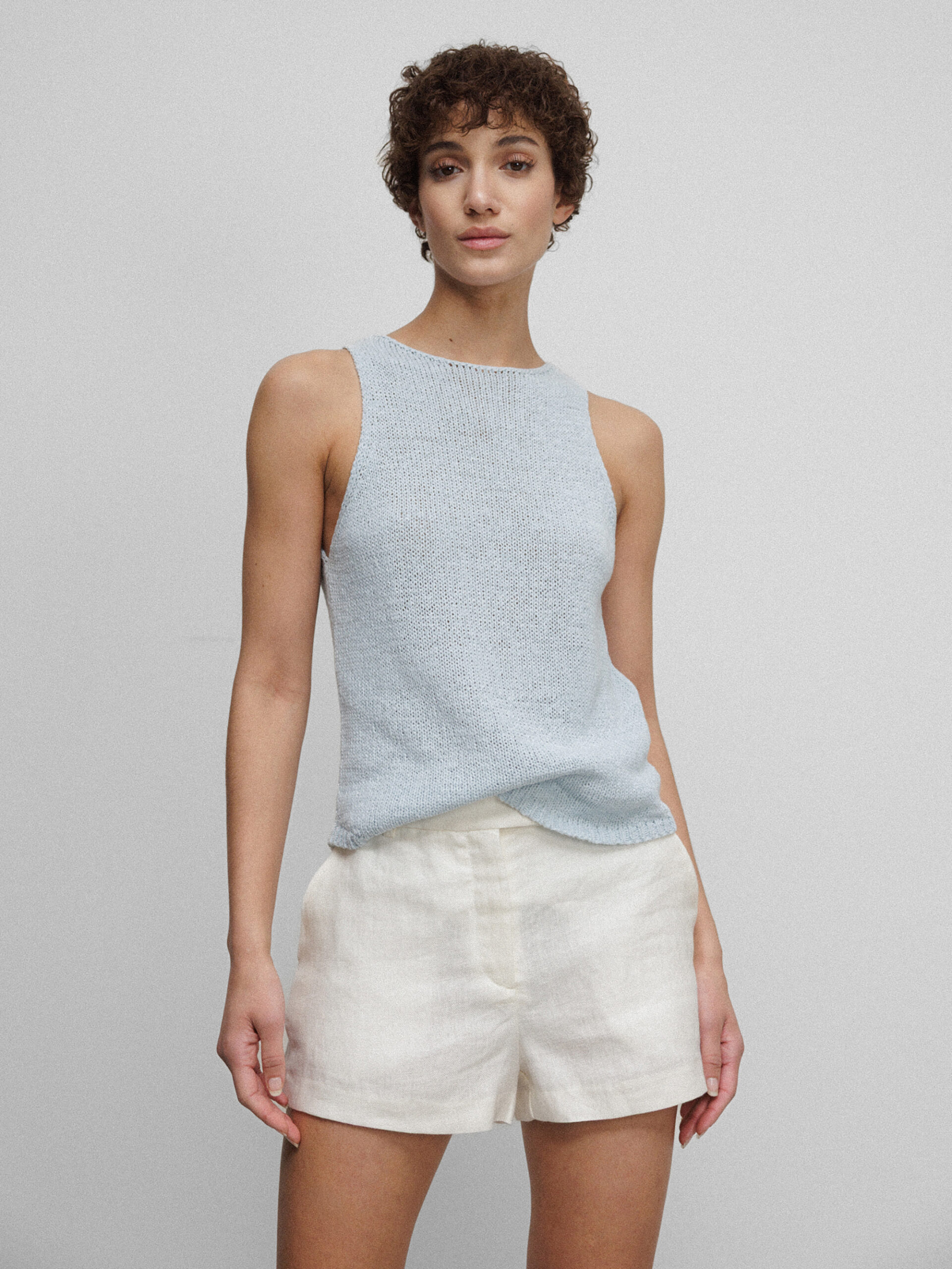 DANIELS Stricktop Damen (HELLBLAU)