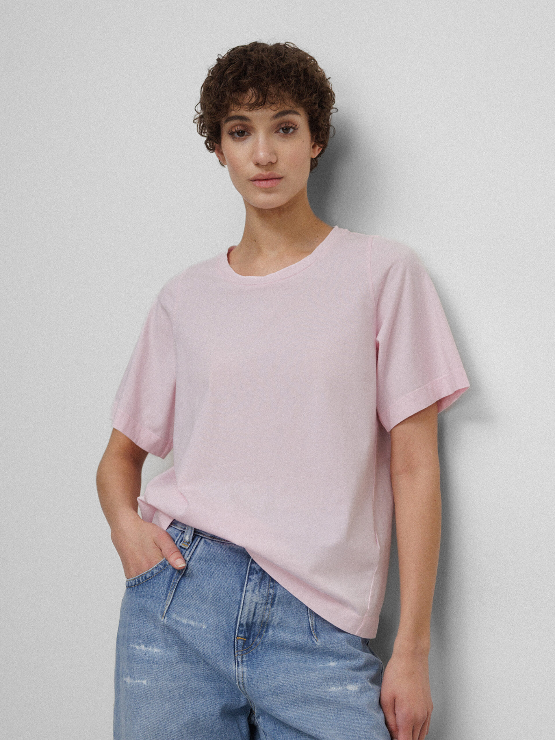 LIS LAREIDA T-Shirt aus Baumwolle Damen (610 ROSE)