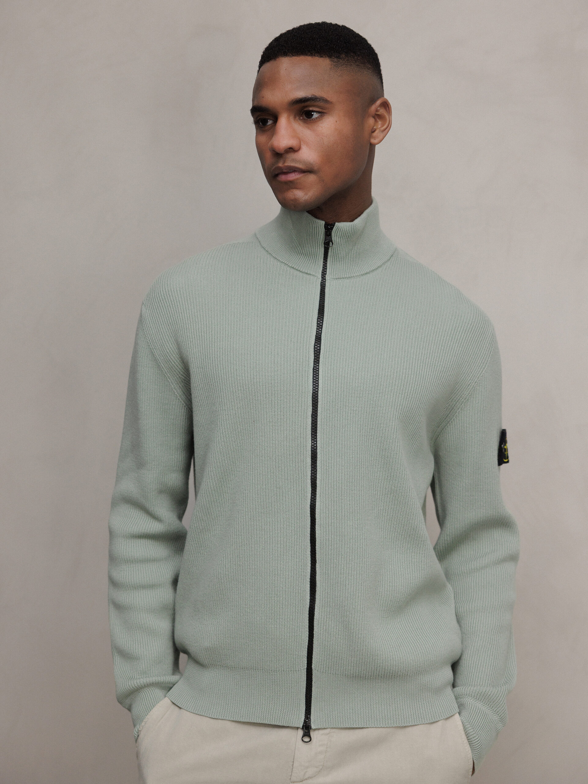 STONE ISLAND Strickjacke aus Baumwolle Herren (V0055 SAGE)