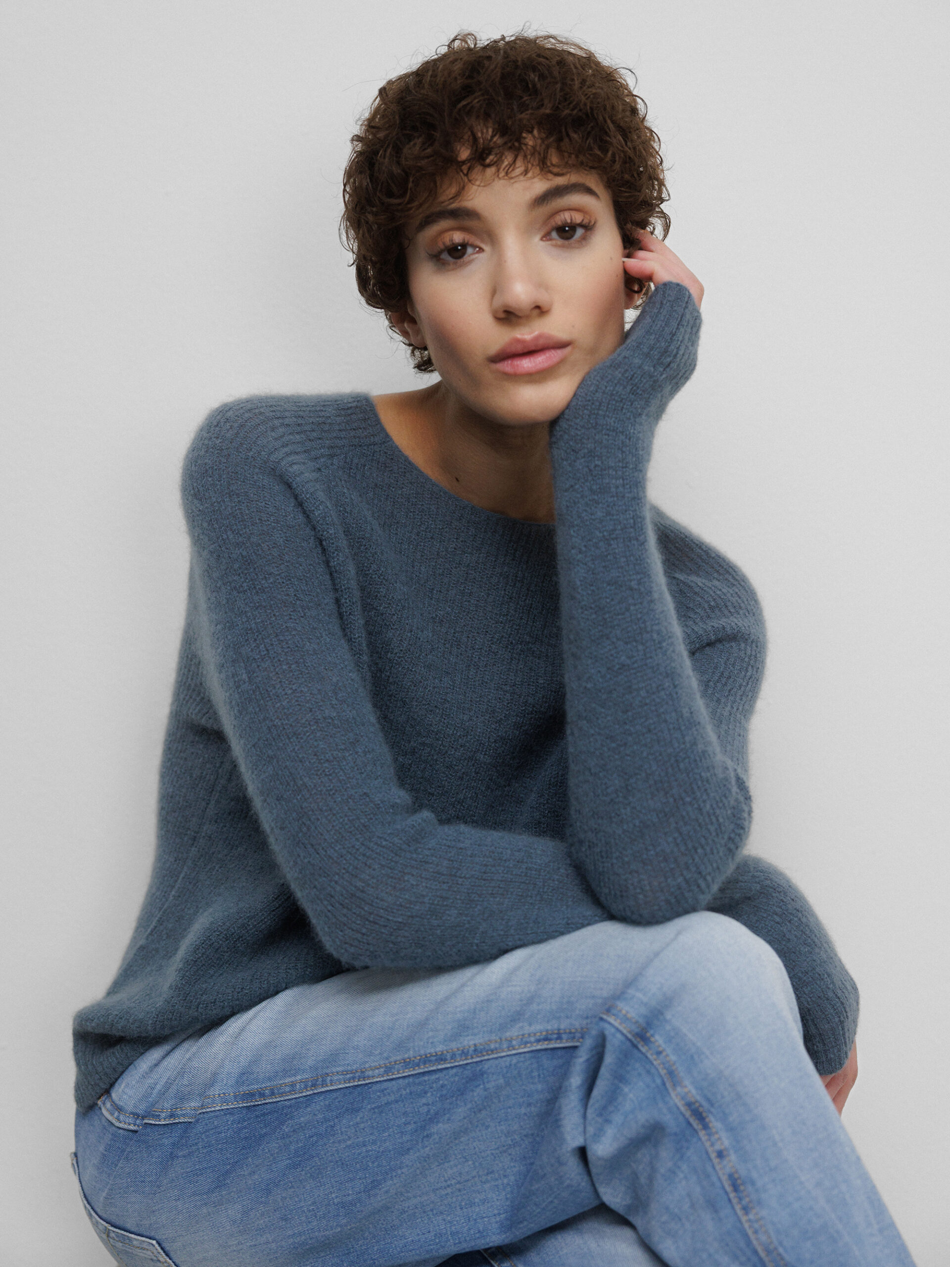 JOHNNY LOVE Pullover Damen (CLOUDY BLUE)