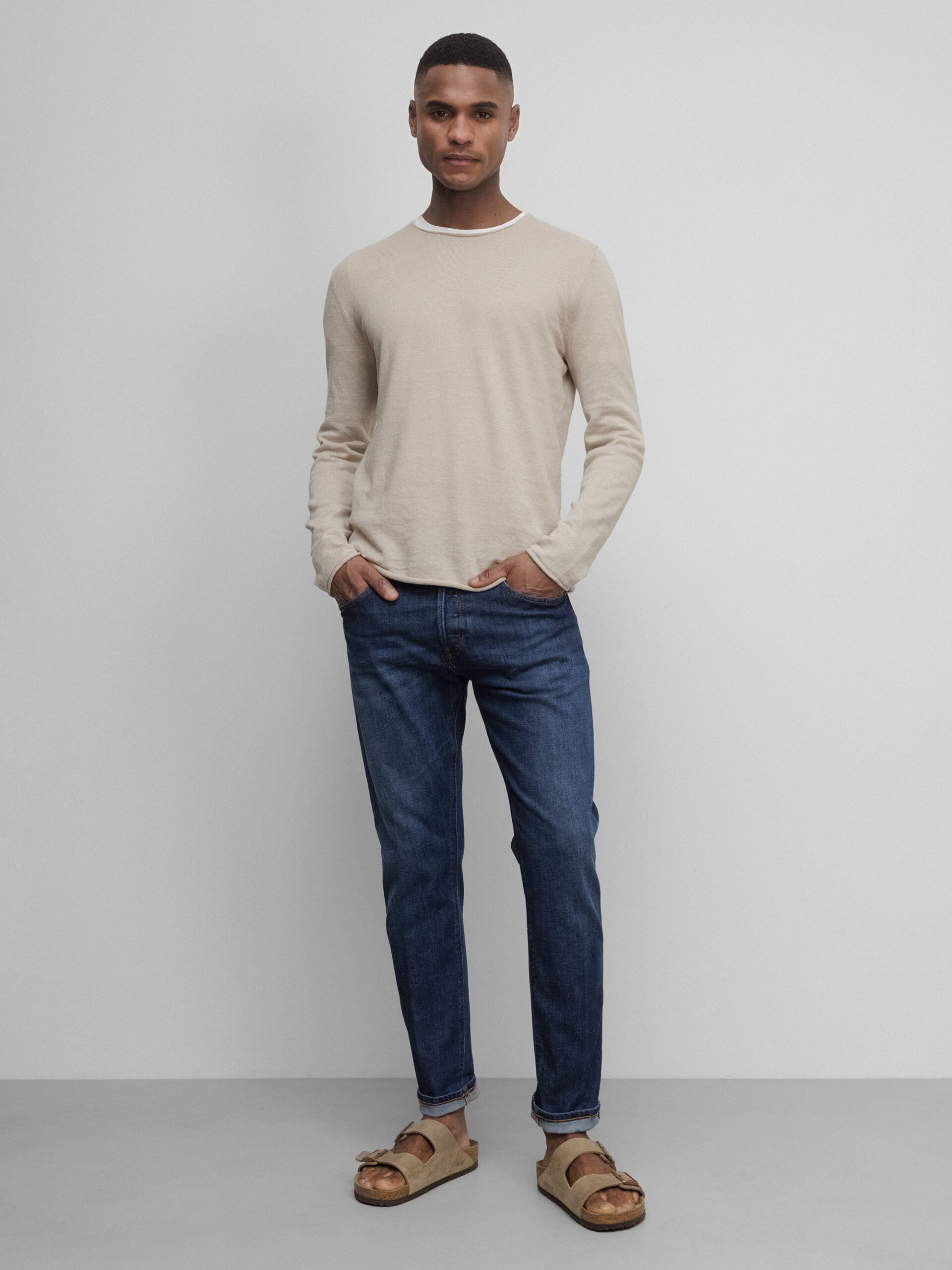 DONDUP Slim Fit Jeans Herren (800 STONE MEDIUM)