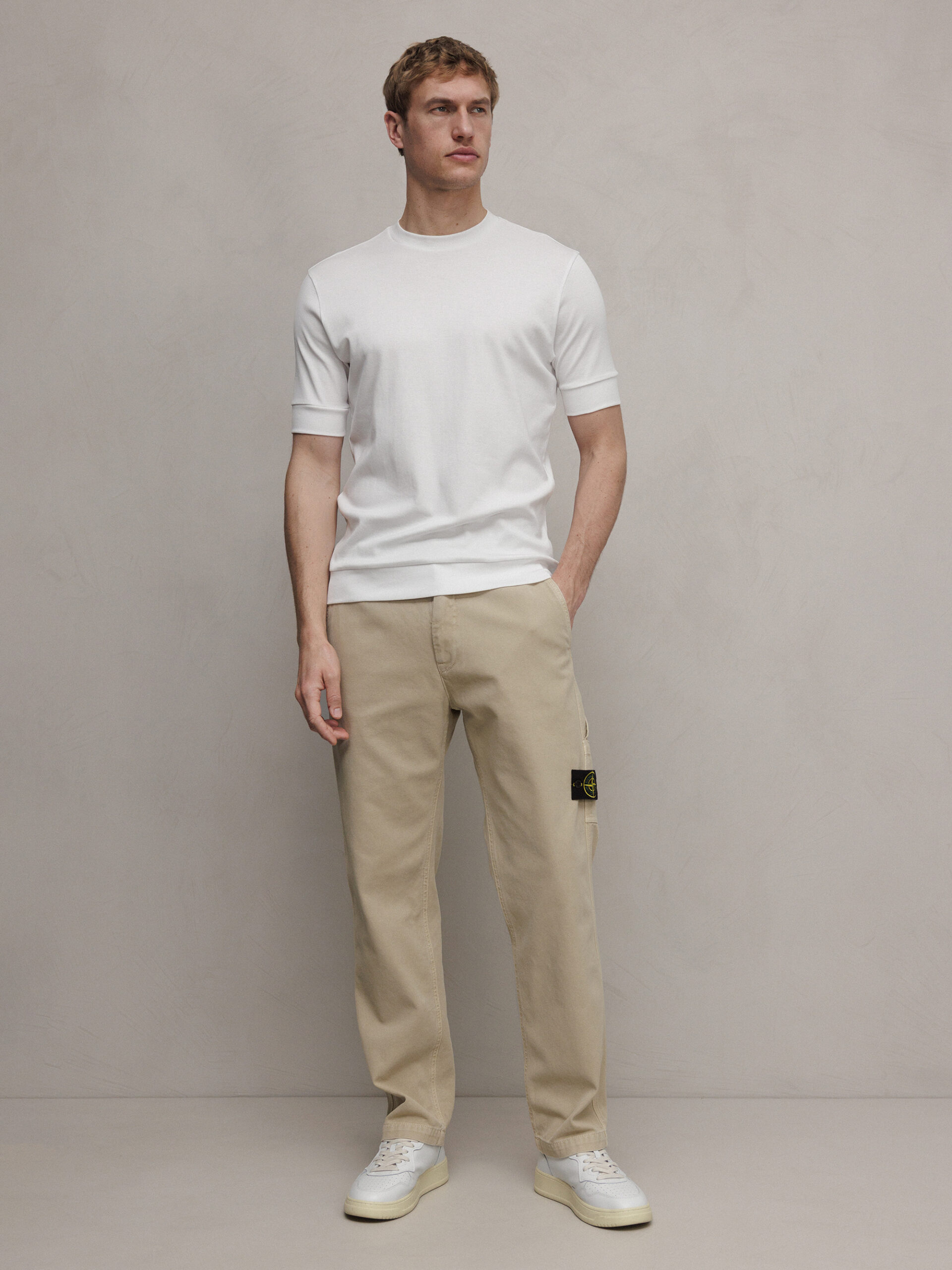 STONE ISLAND Hose aus Baumwolle Herren (V019A DESERT)