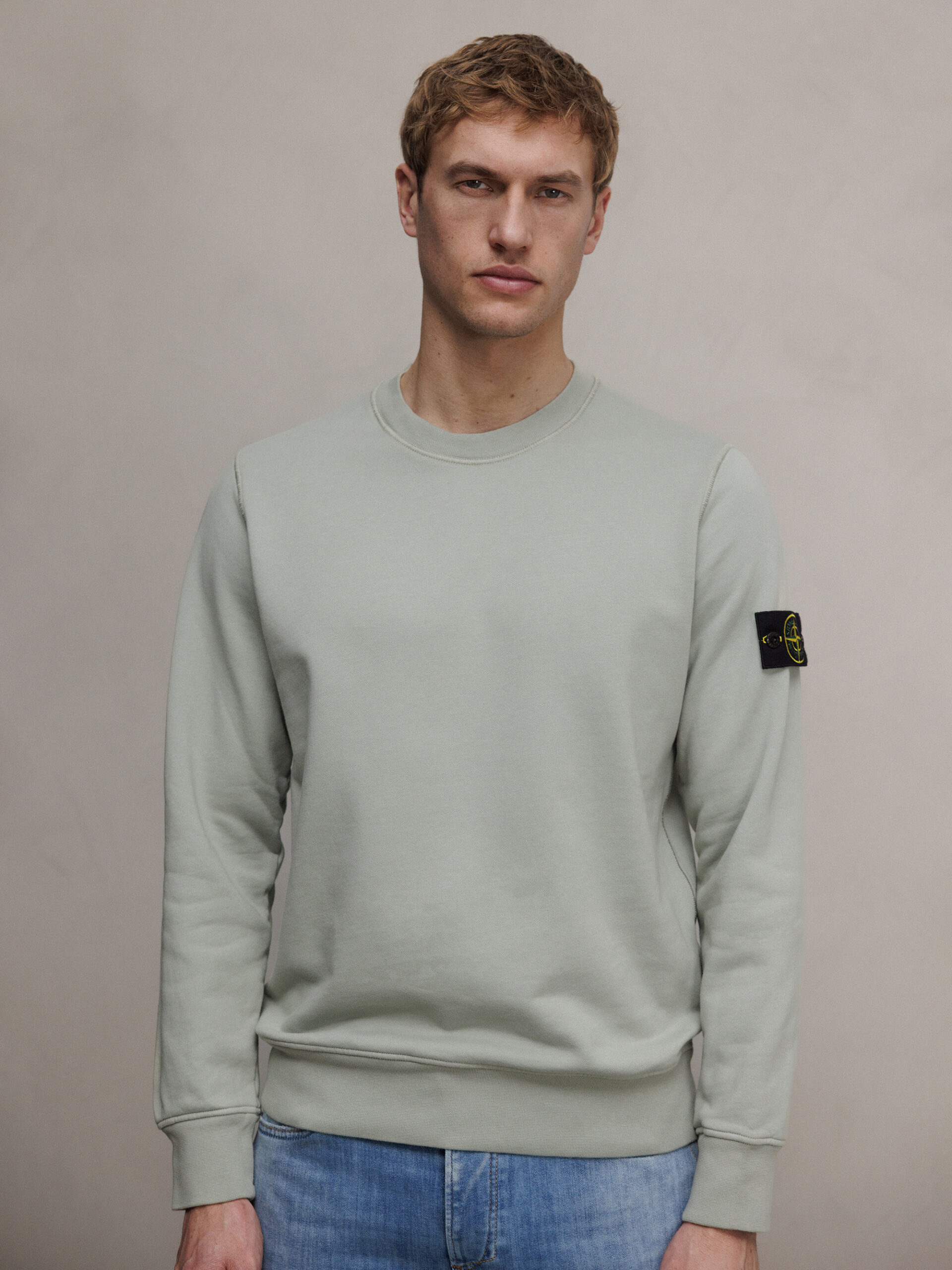 STONE ISLAND Sweatshirt aus Baumwolle Herren (V0055 SAGE)