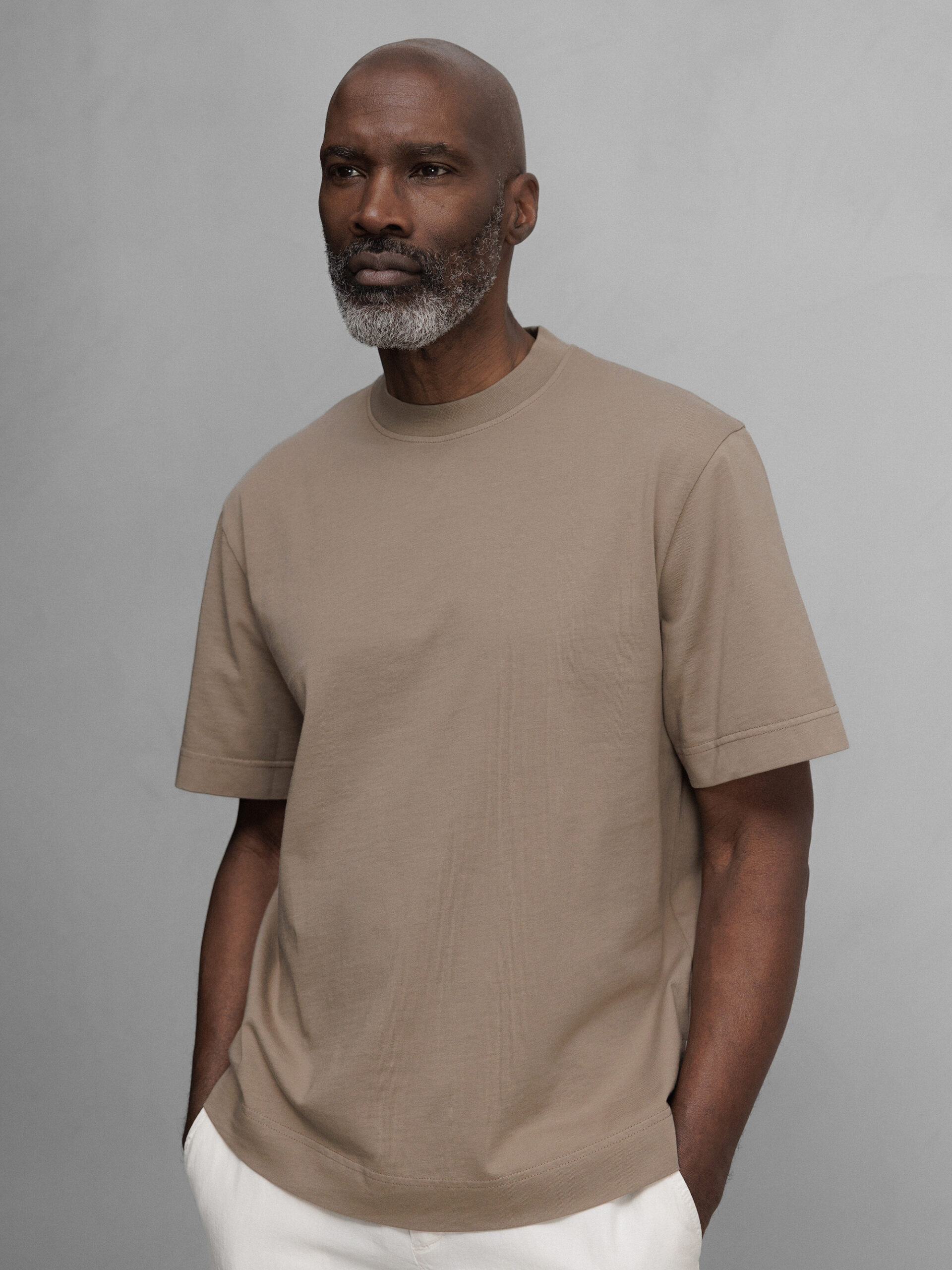 04651 T-Shirt Herren (TAUPE)