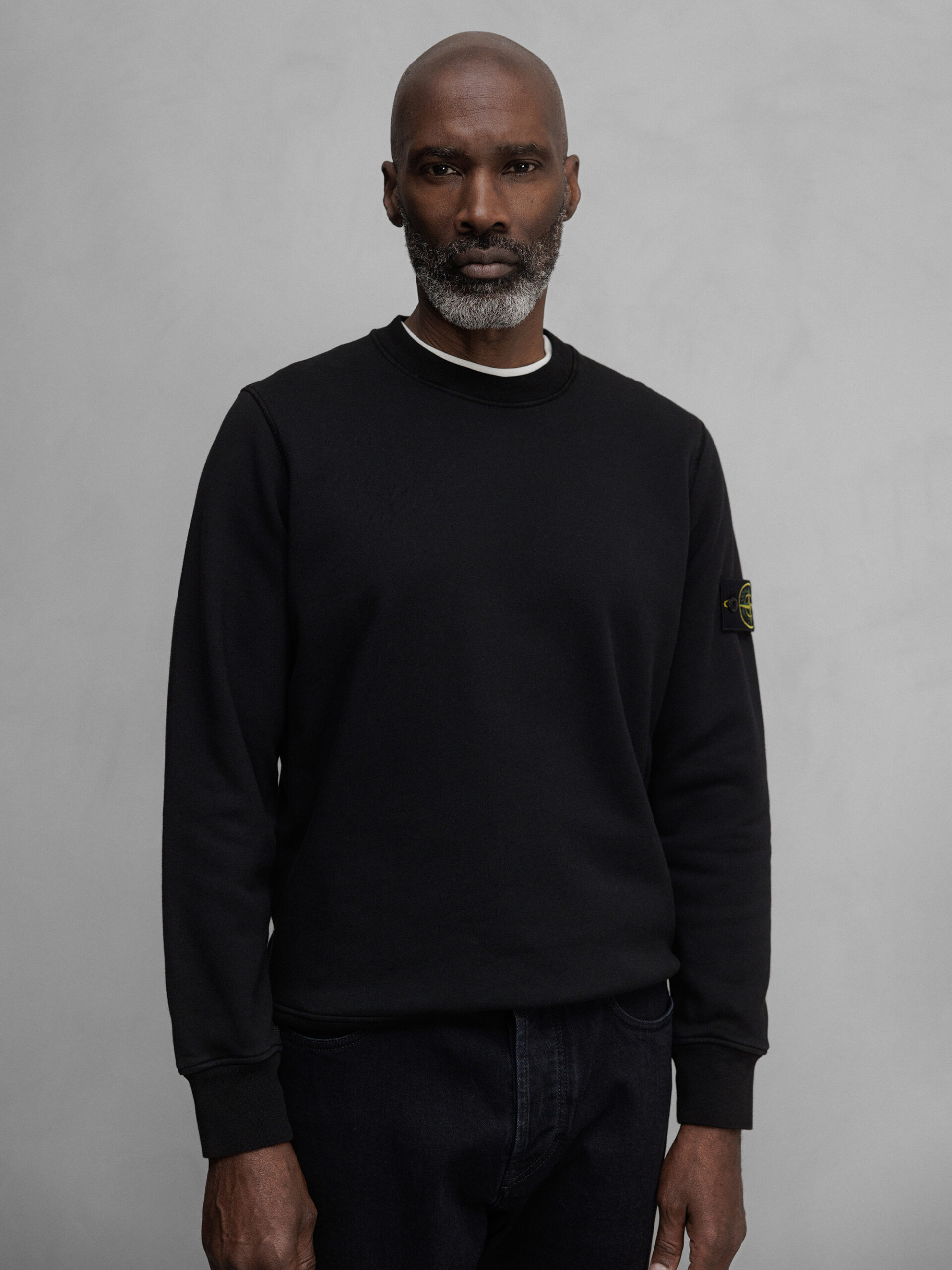 STONE ISLAND Sweatshirt aus Baumwolle Herren (V0029 BLACK)