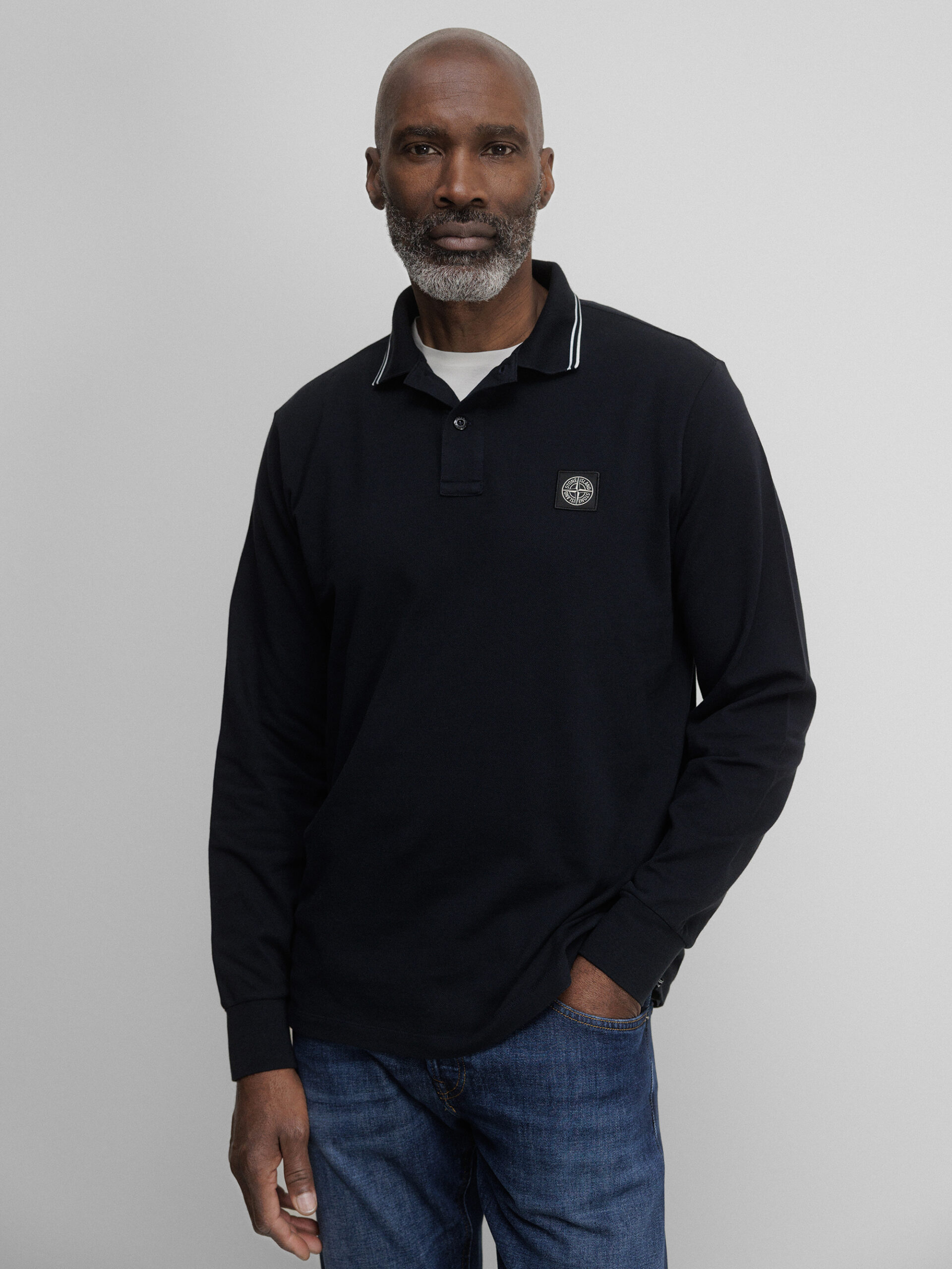 STONE ISLAND Poloshirt aus Baumwolle Herren (V0020 NAVY BLUE)