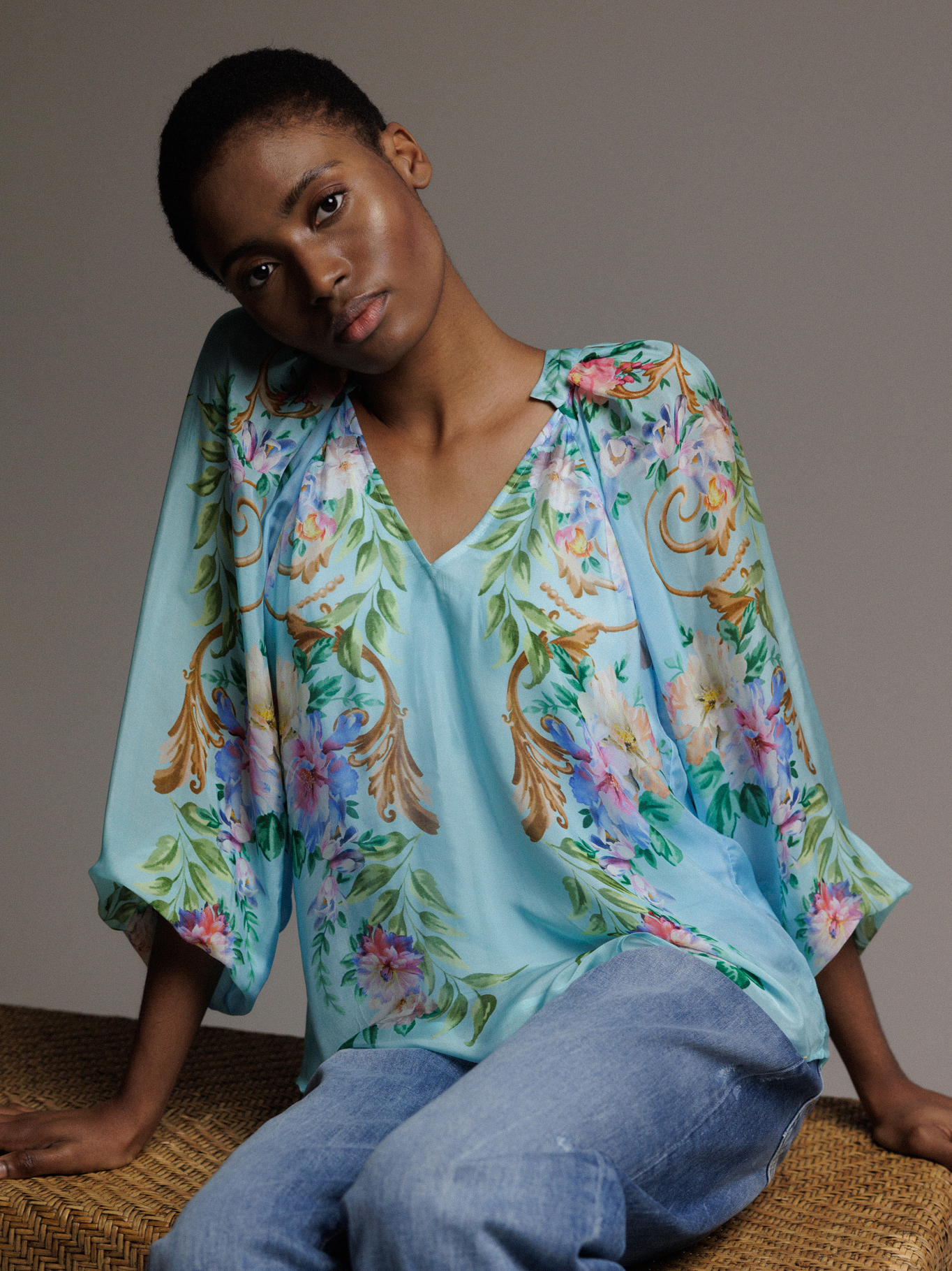 HALE BOB Bluse Damen (40 BLUE)