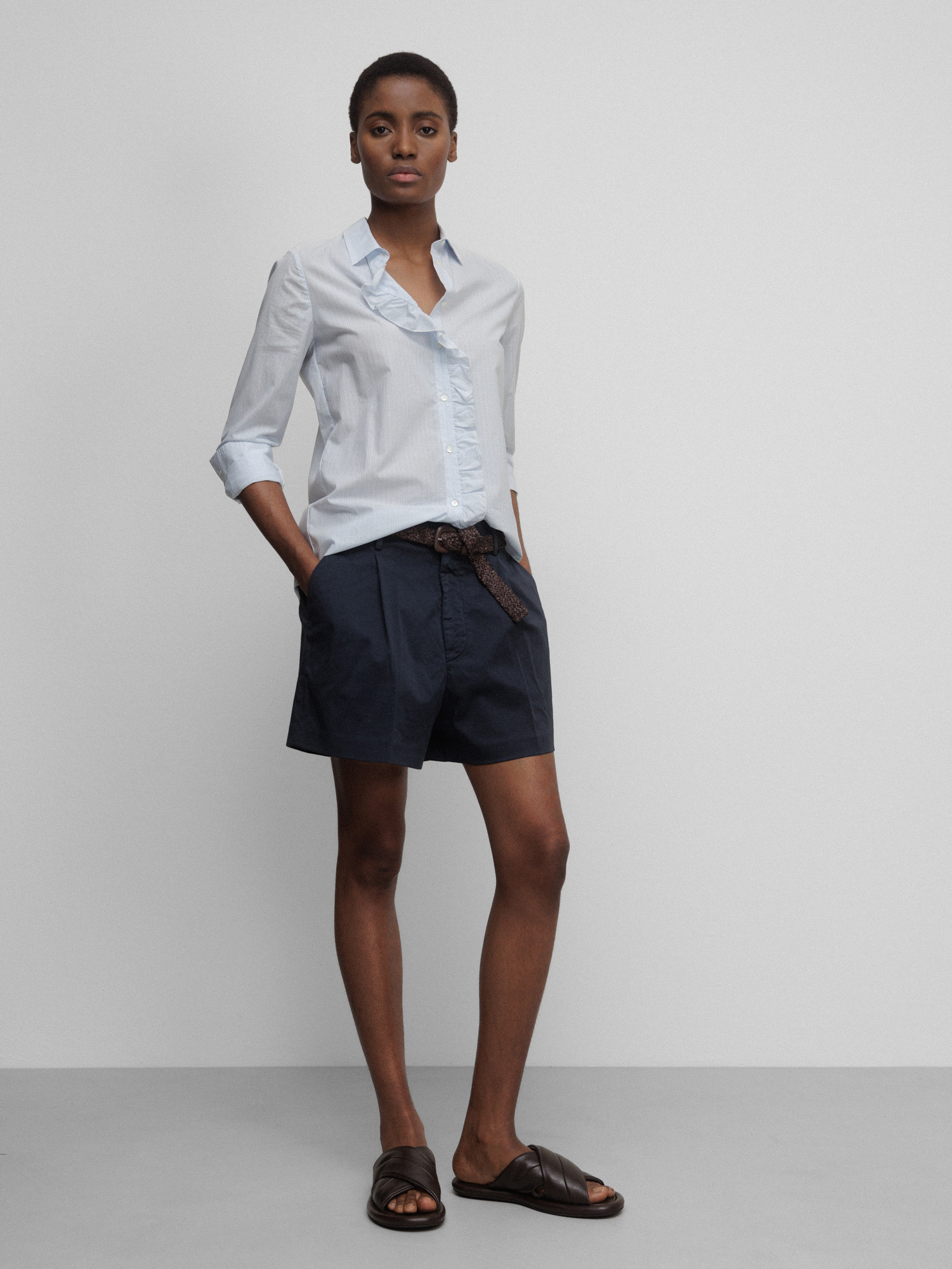 DONDUP Shorts aus Baumwolle Damen (890 NAVY)