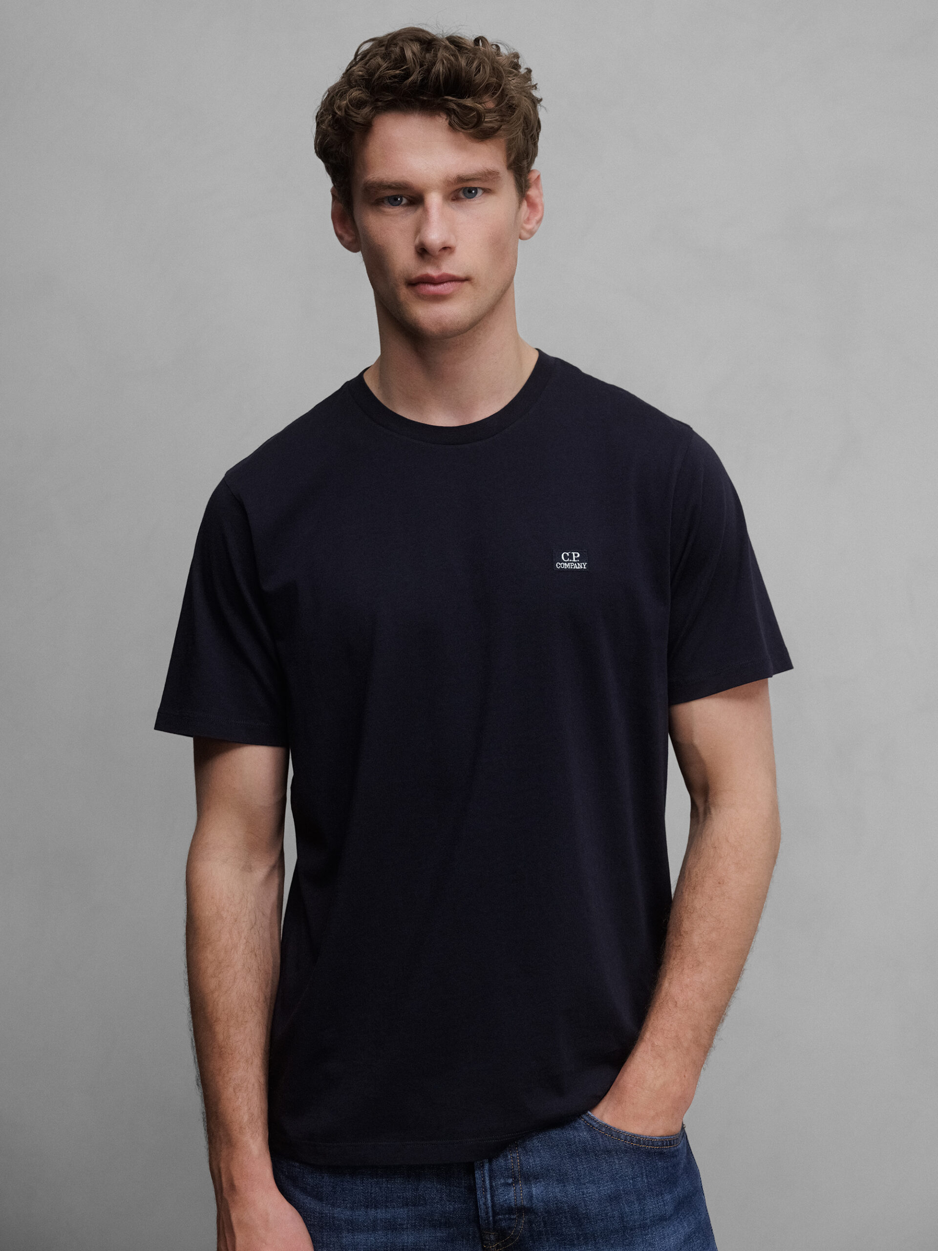 C.P. COMPANY T-Shirt aus Baumwolle Herren (888 NAVY)