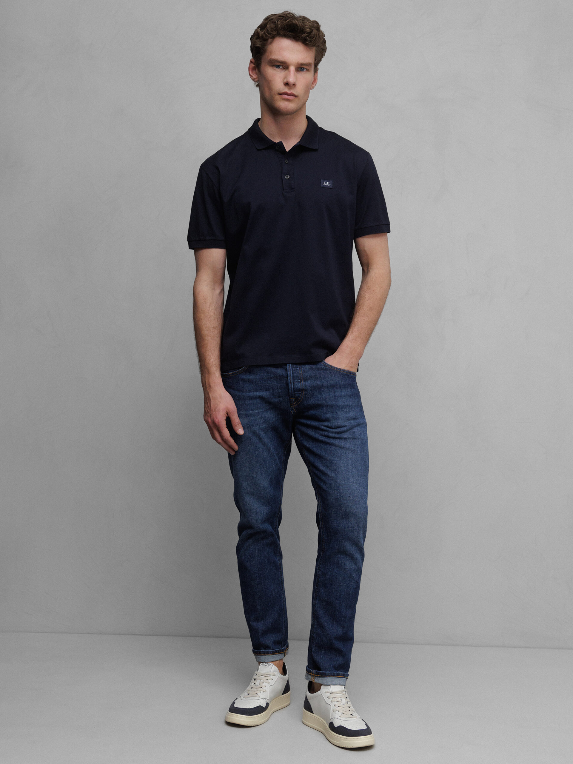 C.P. COMPANY Poloshirt aus Baumwolle Herren (70203_888 NAVY)