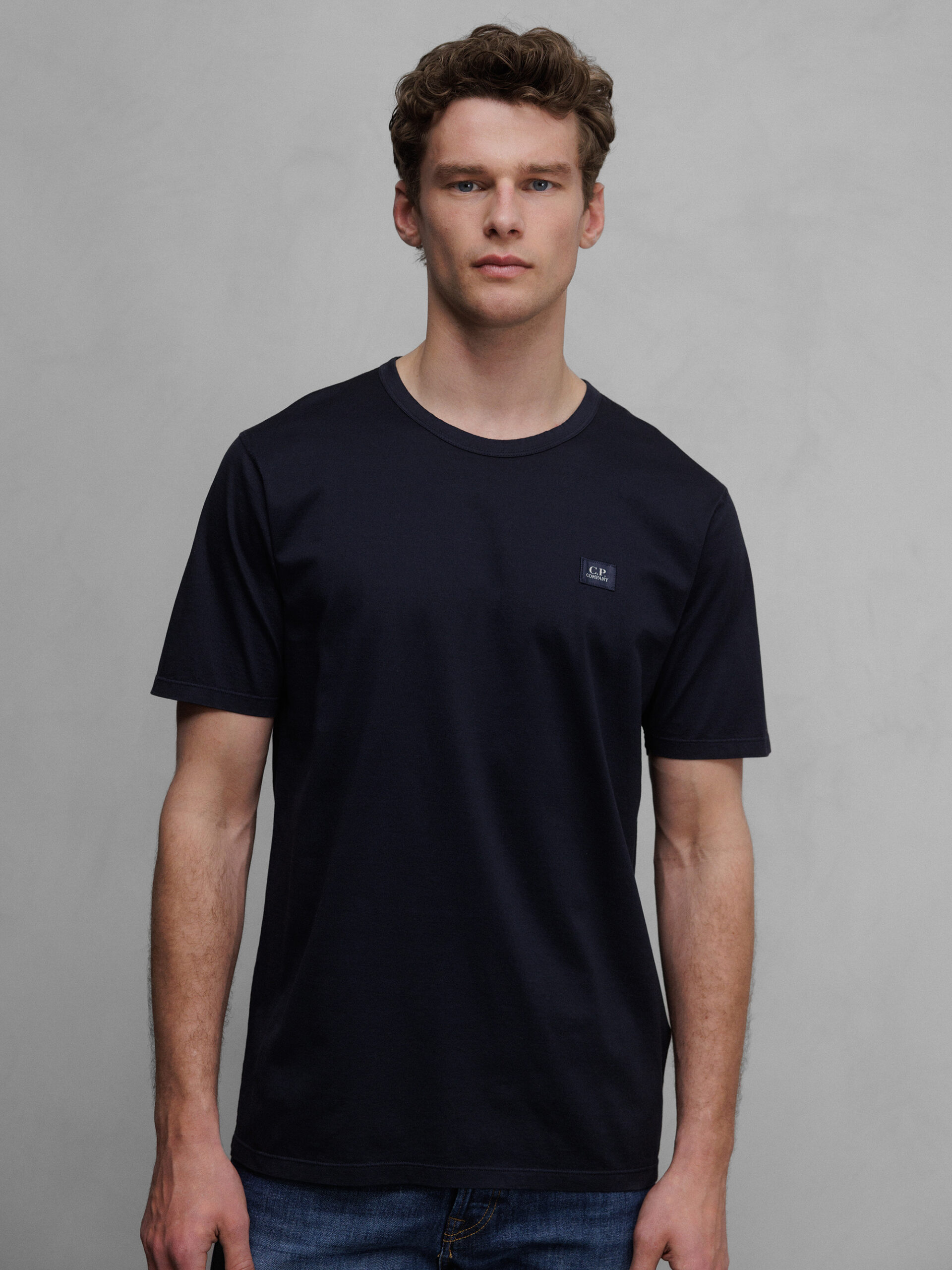 C.P. COMPANY T-Shirt aus Baumwolle Herren (70203_888 NAVY)