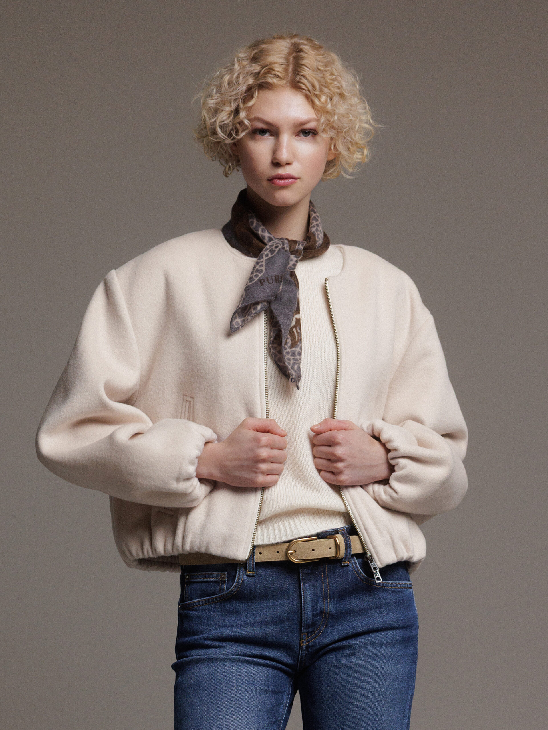 IQ STUDIO Blouson Damen (1274 IVORY)