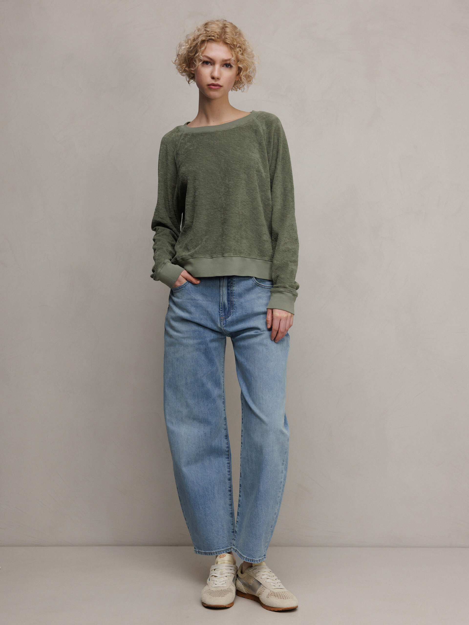 ELIAS RUMELIS Cropped O-Shape Jeans Damen (1208 MALLORCA BLUE)