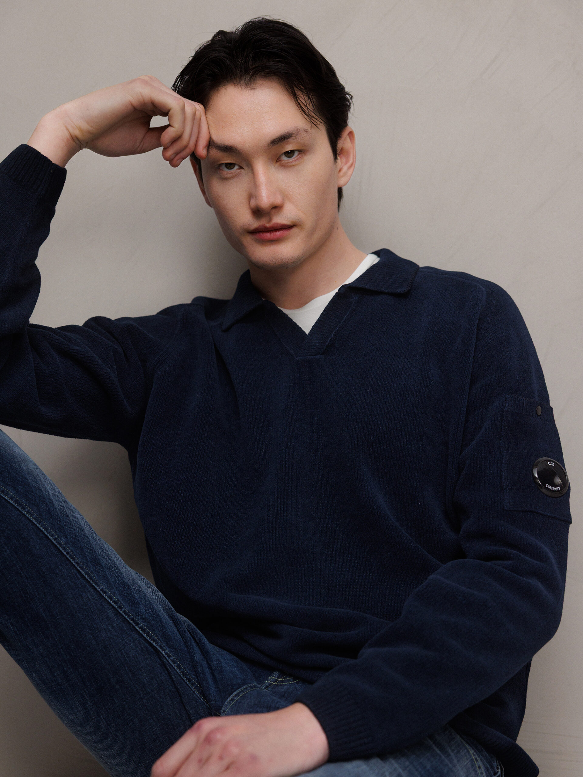 C.P. COMPANY Pullover aus Baumwolle Herren (70203_889 MIDNIGHT)