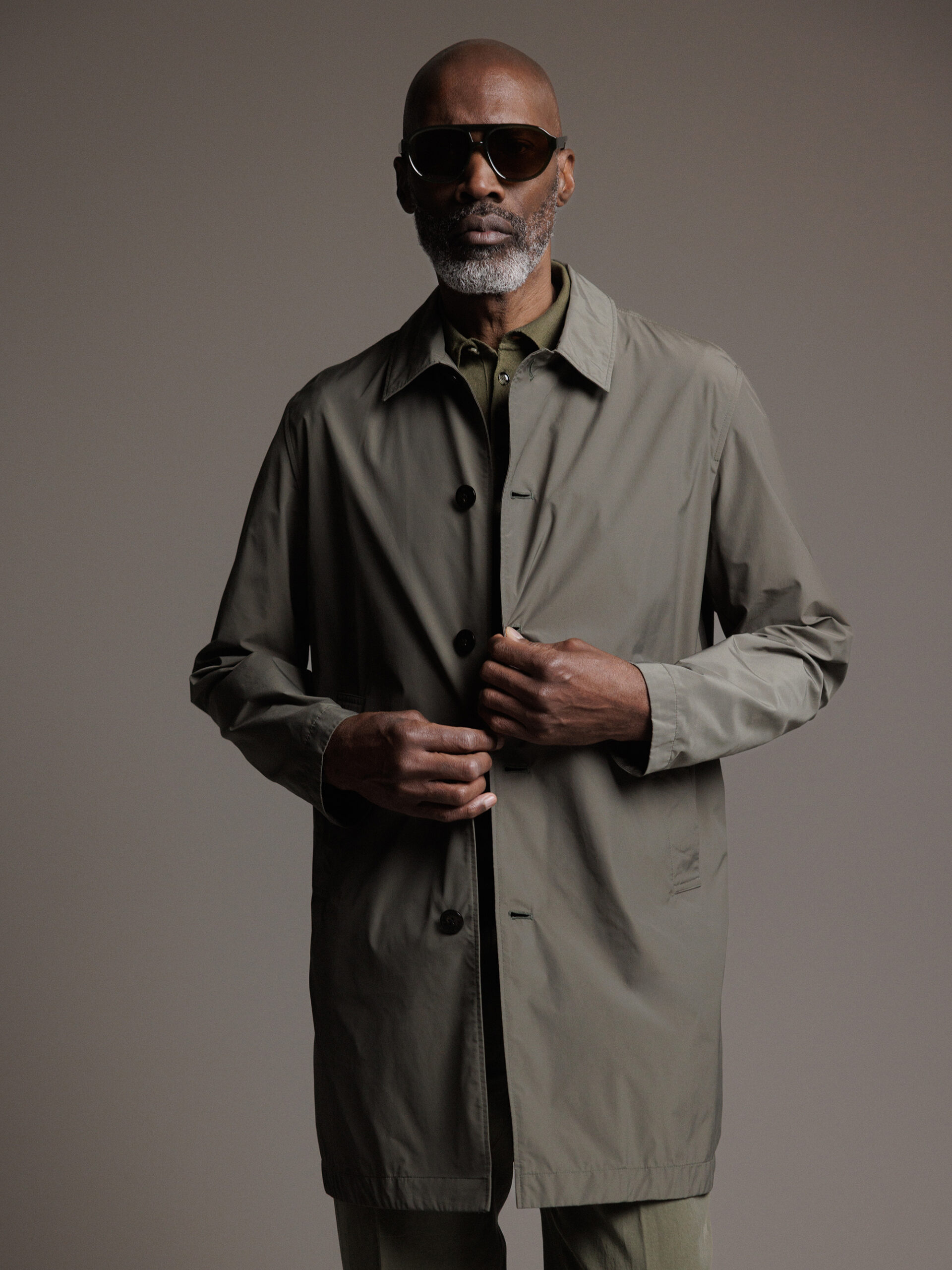WOOLRICH Trenchcoat Herren (6667 SMOKEY OLIVE)