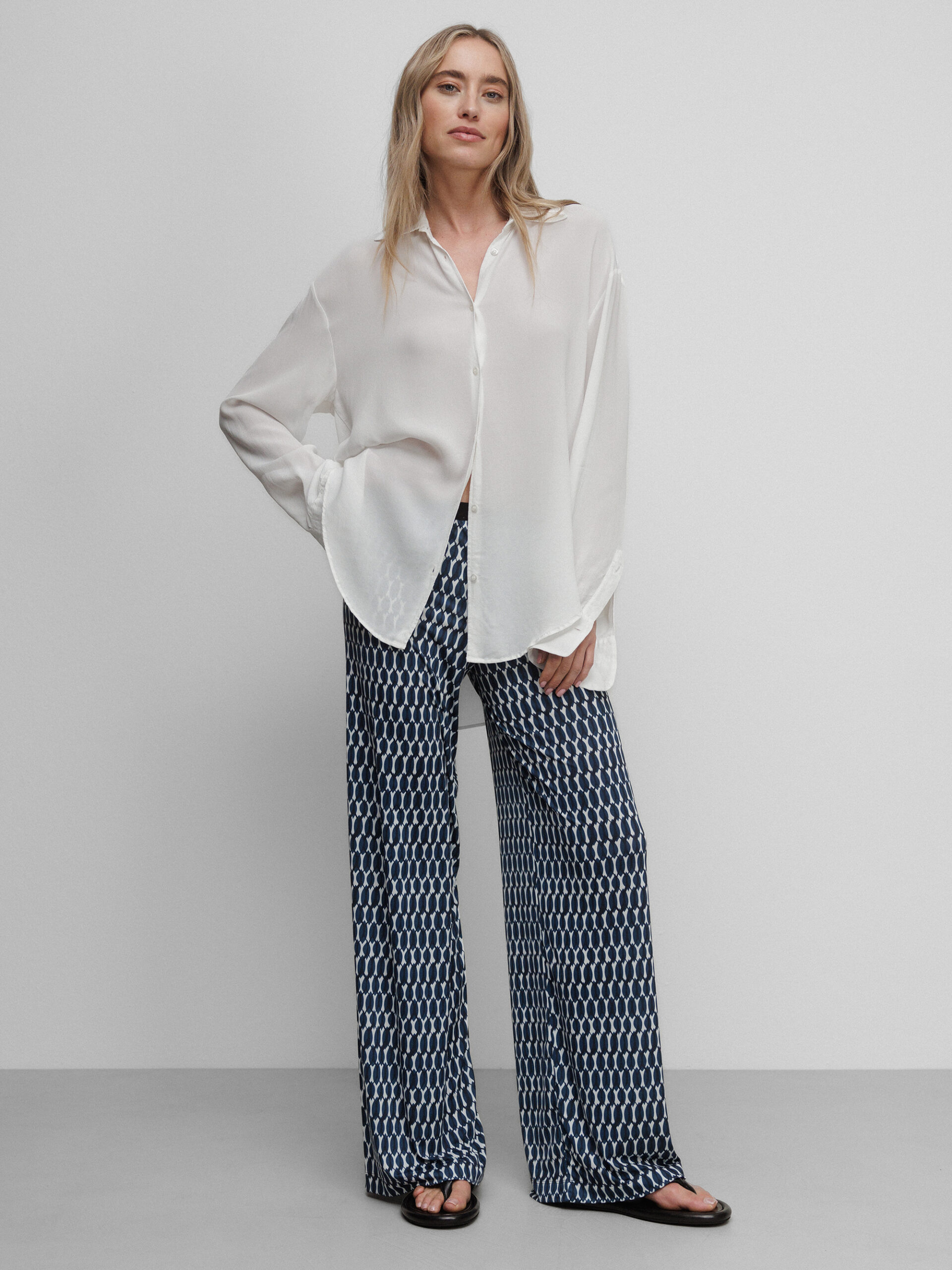 DANIELS Gemusterte Hose Damen (NET BLUE A1)