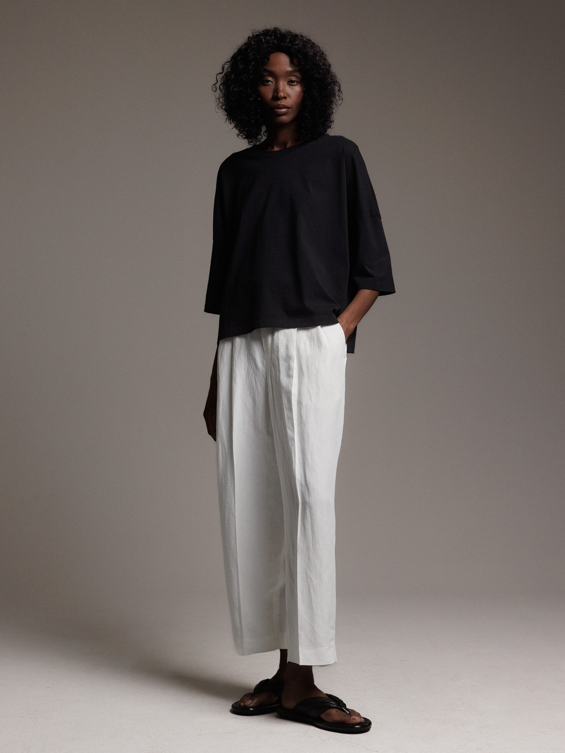 DANIELS Weites T-Shirt Damen (SCHWARZ)