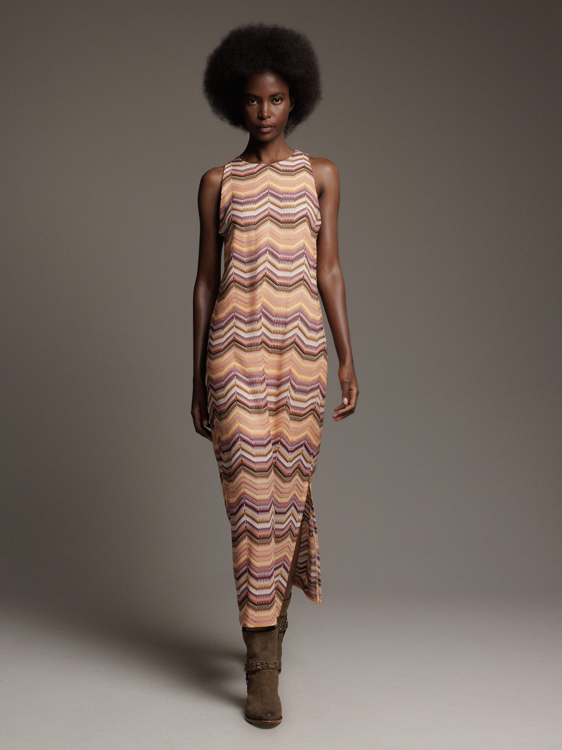 ANA ALCAZAR Maxi- Kleid Damen (013 ORANGE LILA MISSONI)