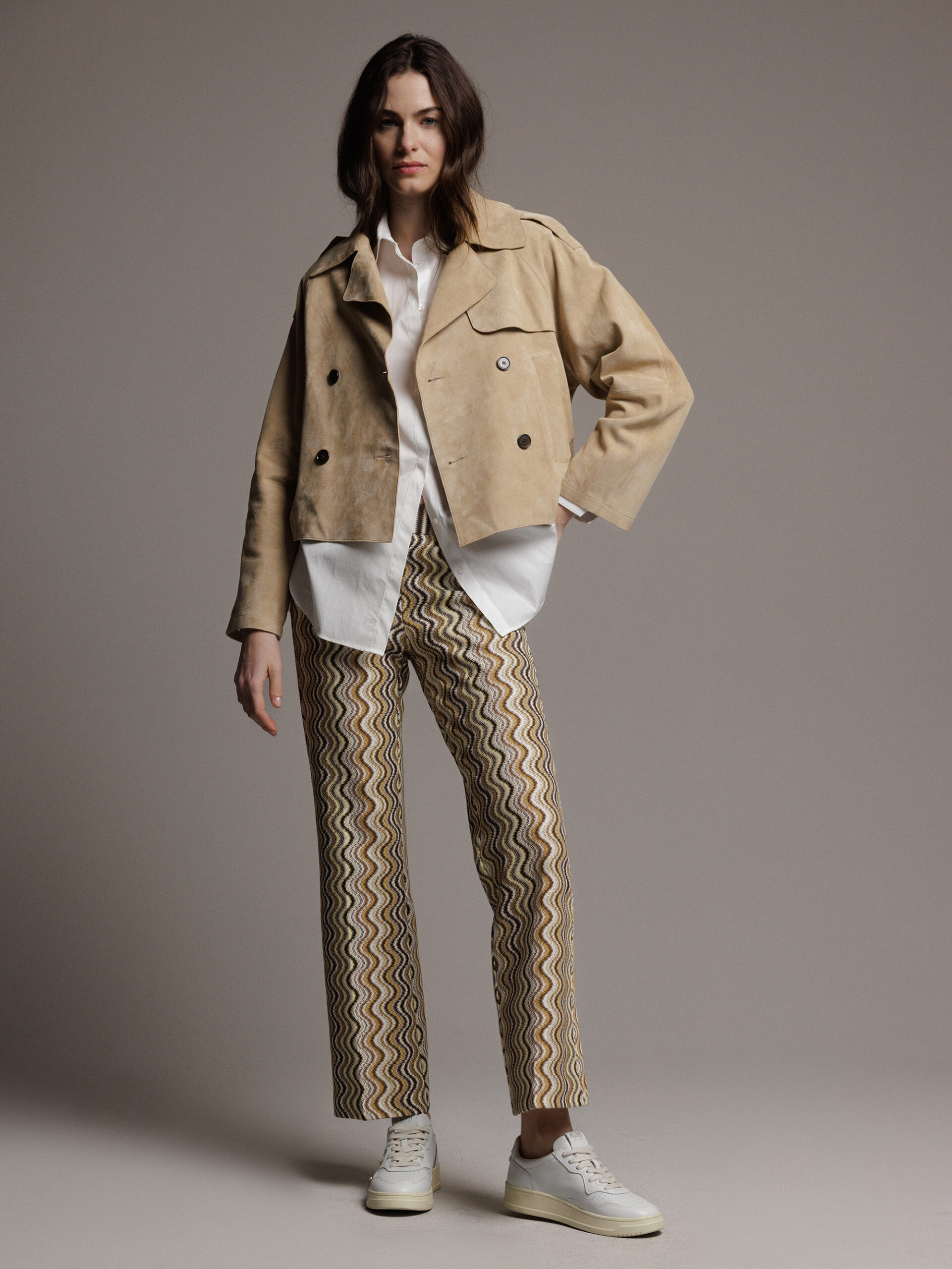 CAMBIO Hose Damen (872 COFFEE YELLOW)