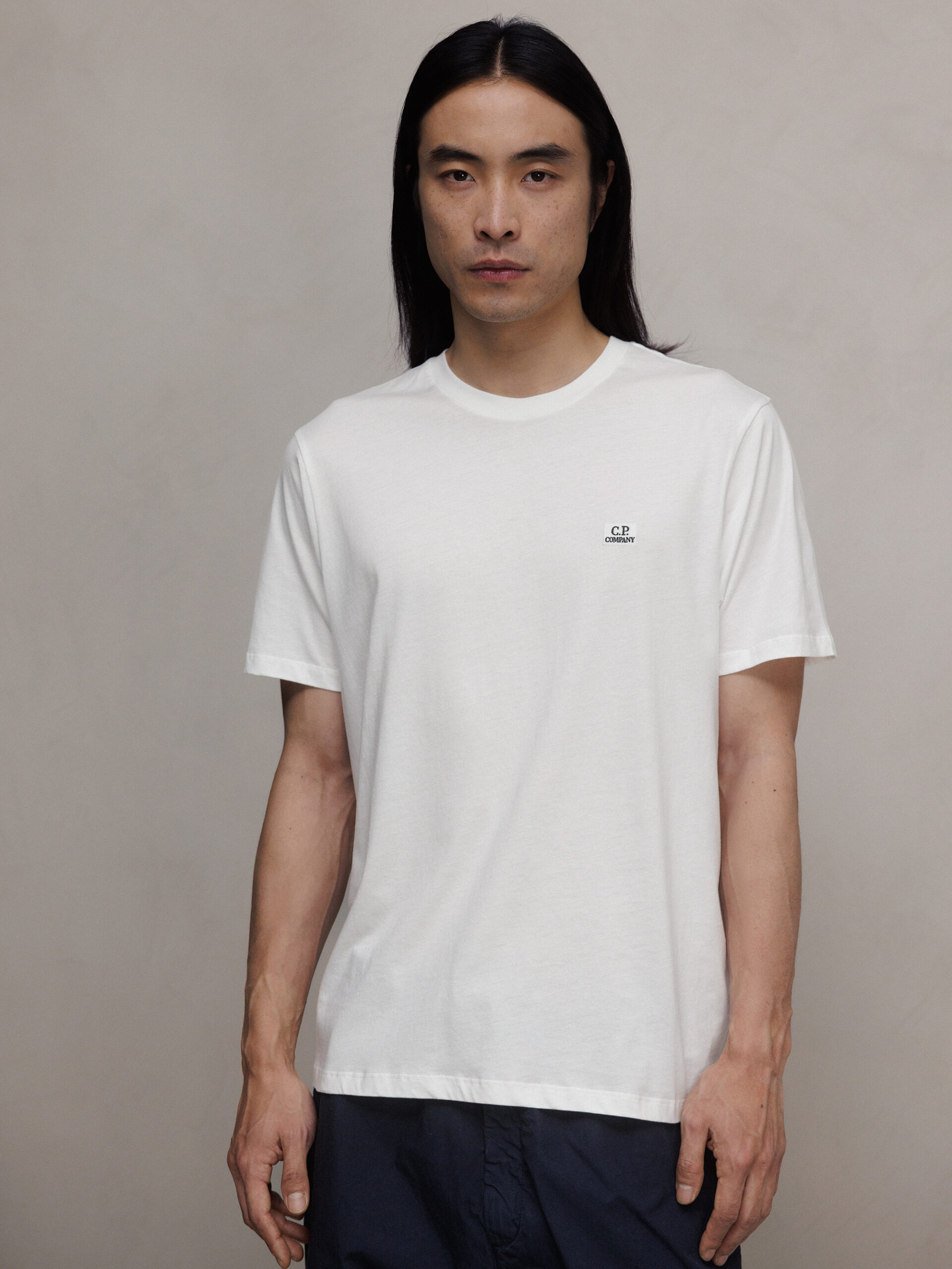 C.P. COMPANY T-Shirt aus Baumwolle Herren (103 GAUZE WHITE)