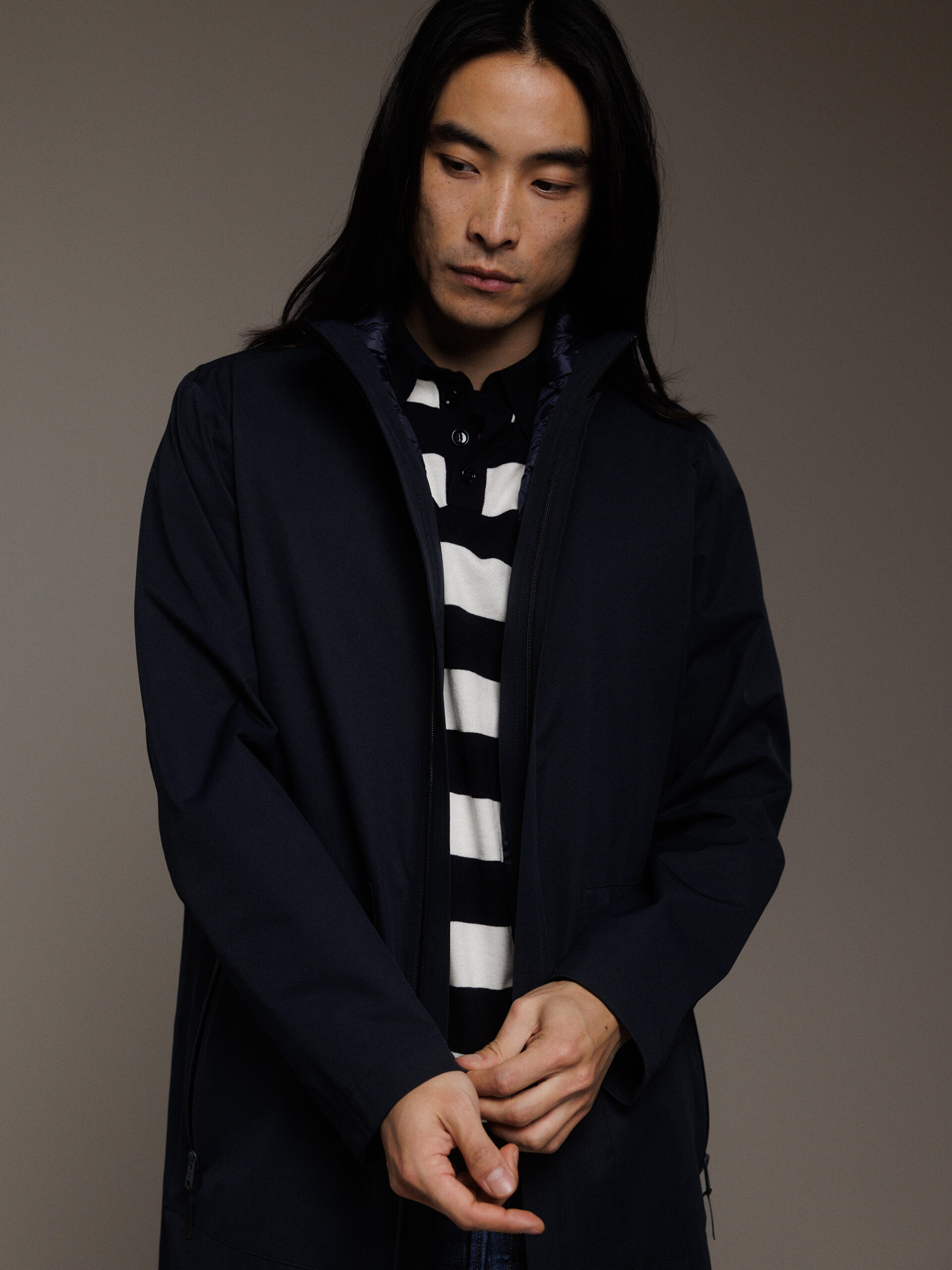 WOOLRICH Daunenmantel Herren (3989 MELTON BLUE)