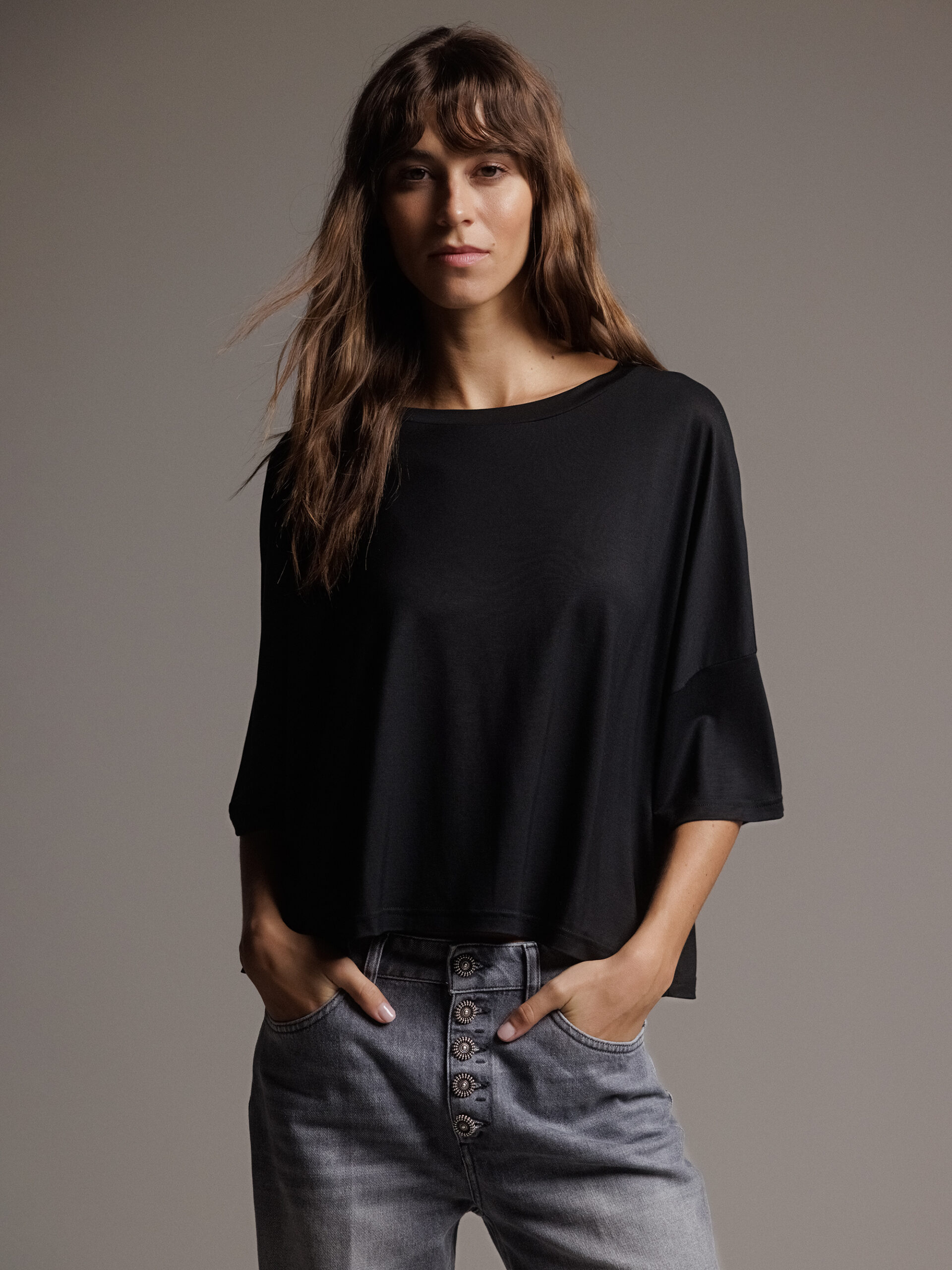 DANIELS Oversized Shirt Damen (BLACK)