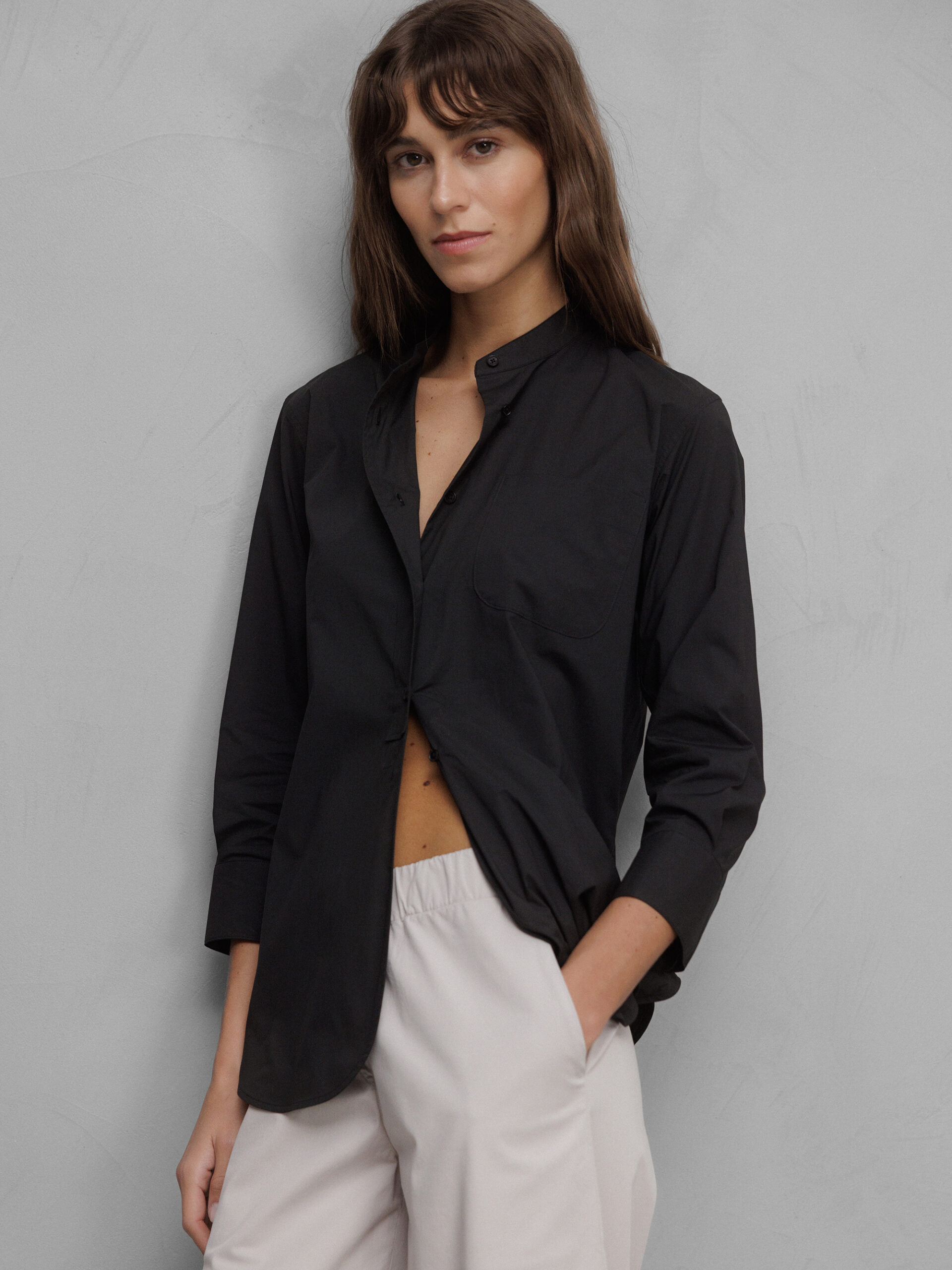LIS LAREIDA Baumwollbluse Damen (900 BLACK)
