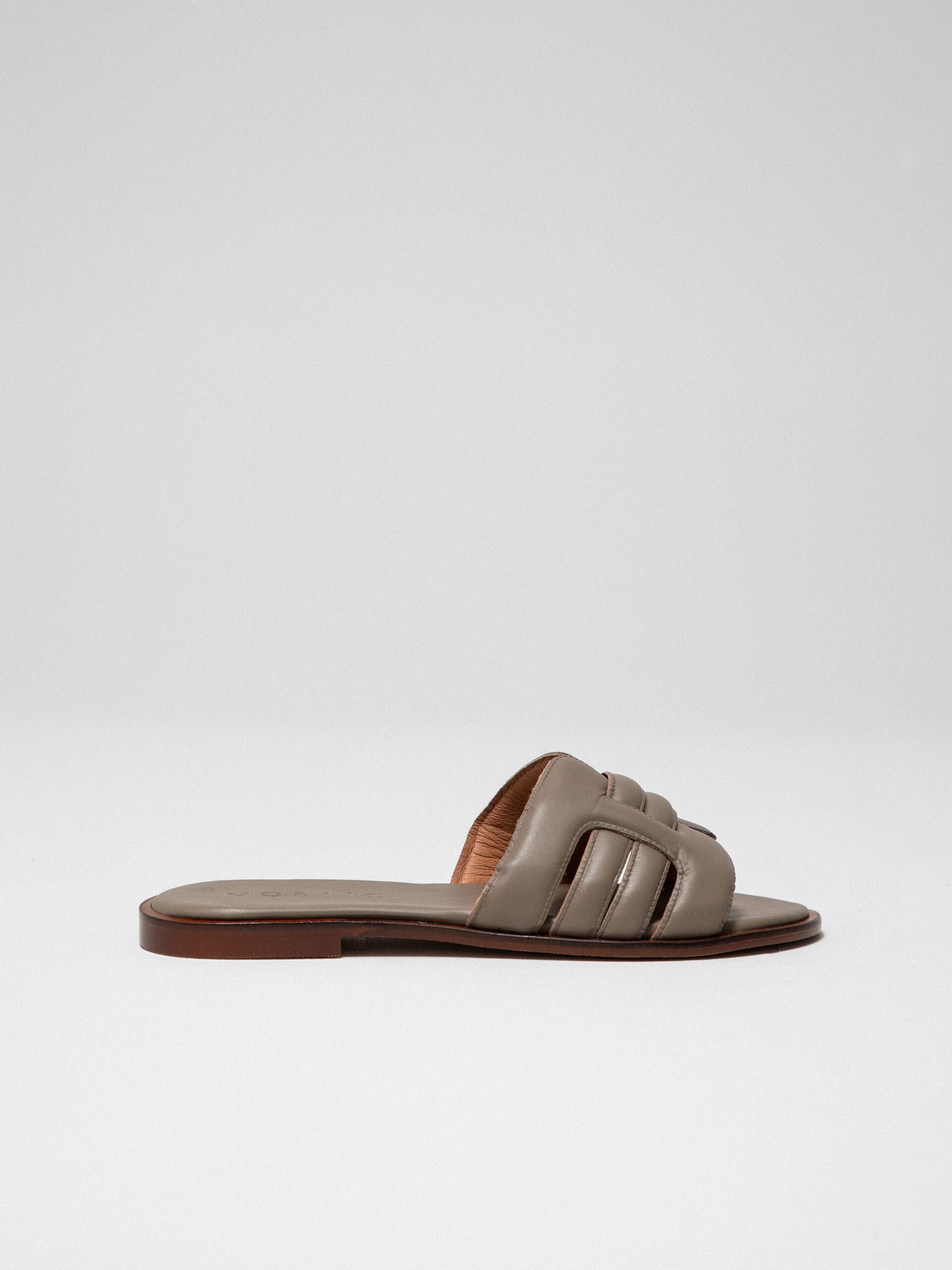 MOSAIC Sandalen aus Leder Damen (TAUPE)