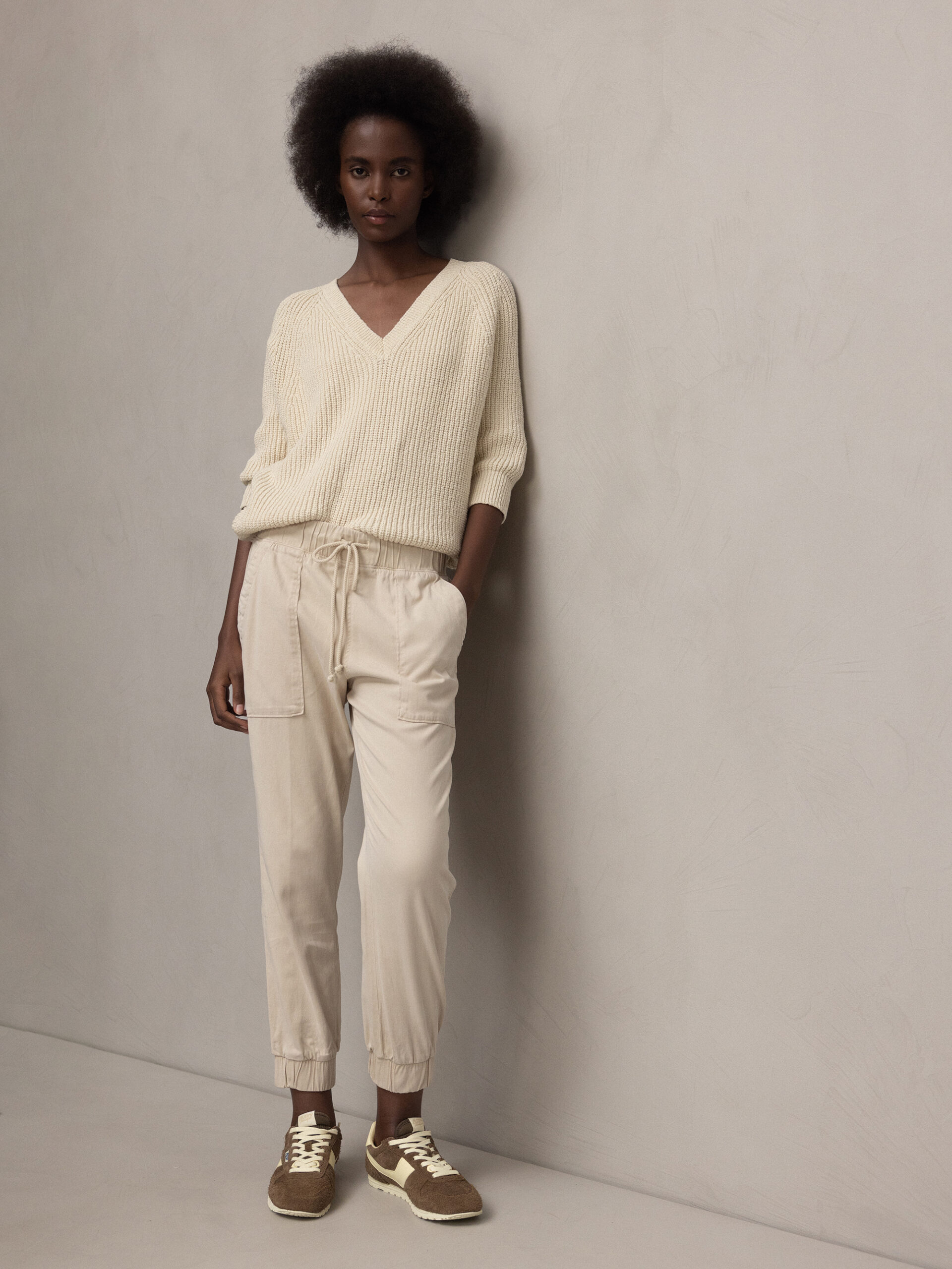 BELLA DAHL Cropped Hose Damen (LINEN SAND)