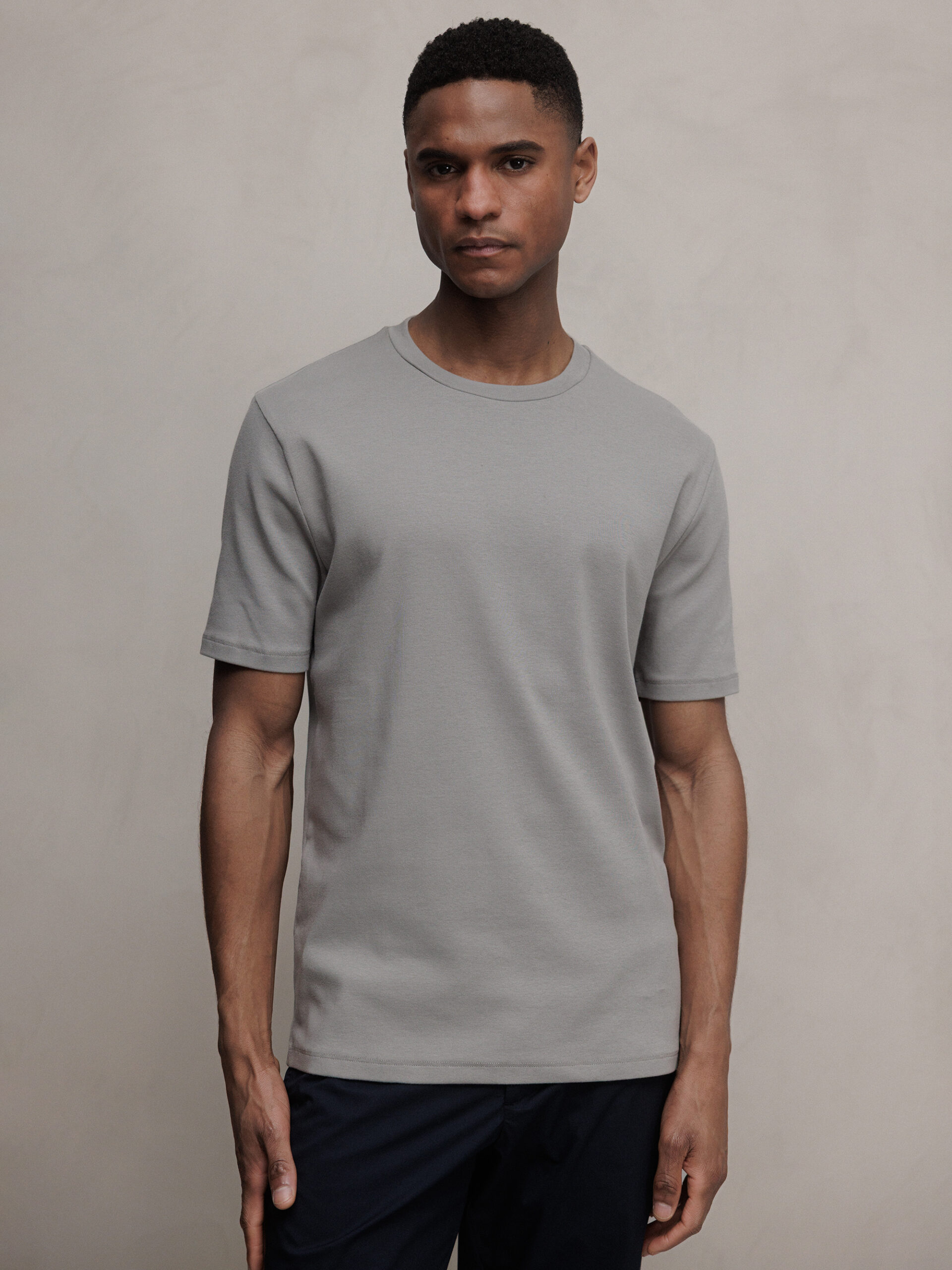 KIEFERMANN T-Shirt aus Bio-Baumwolle Herren (218 STEEL)