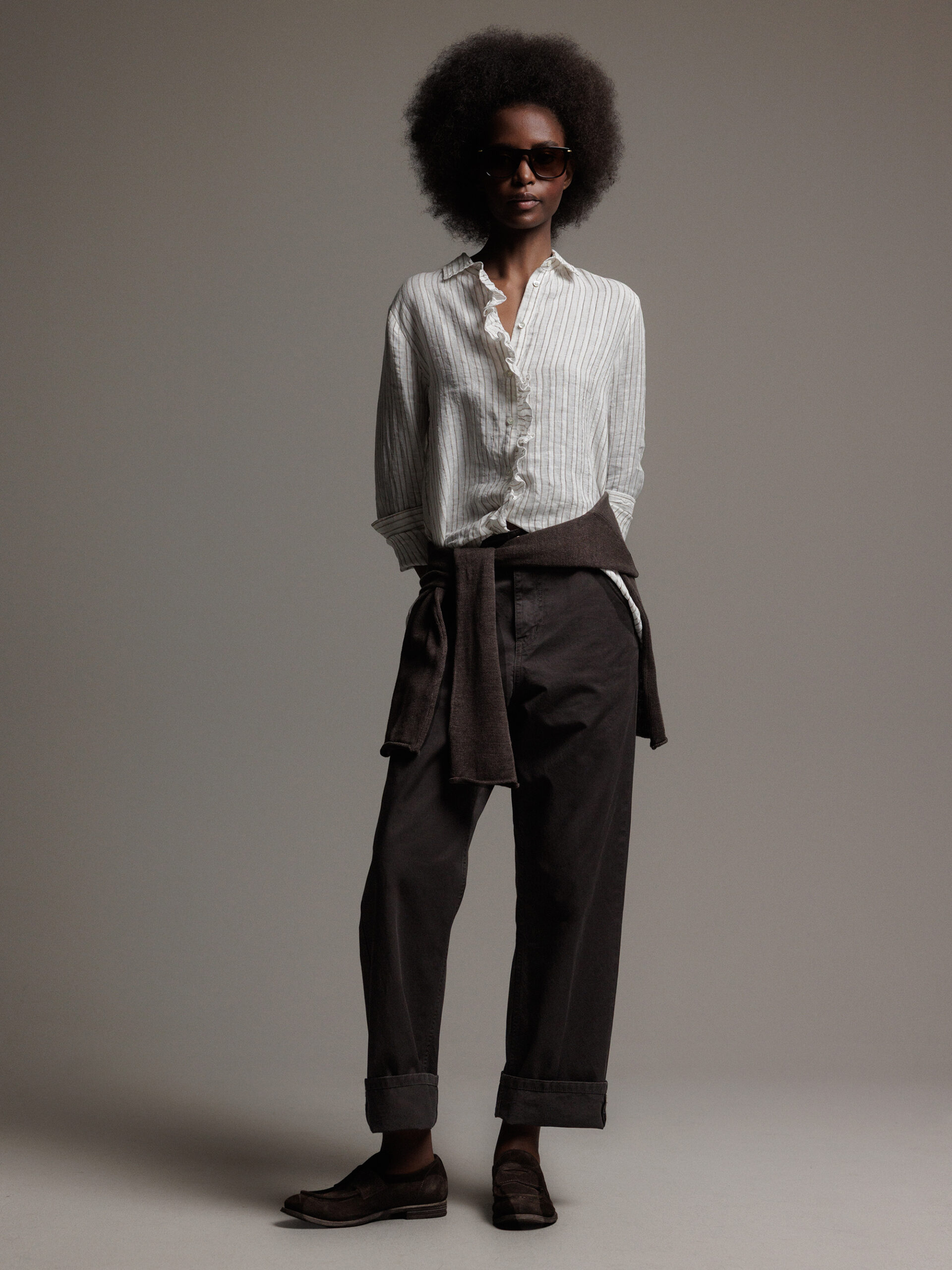 DANIELS Hose aus Baumwolle Damen (D BRAUN)